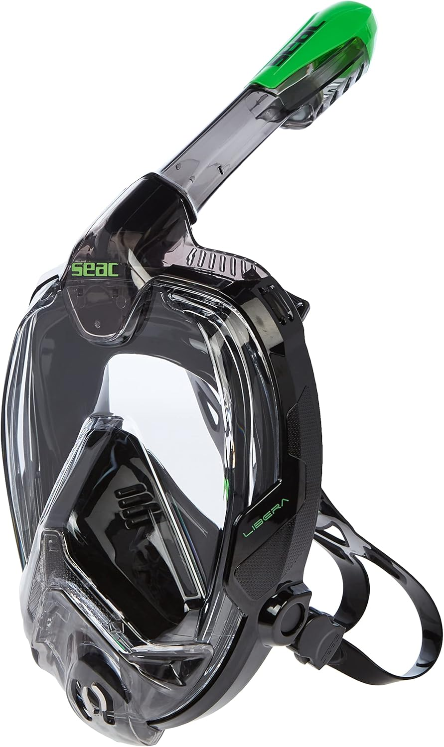 SEAC Libera, New Generation Integrated Snorkeling Mask, Hypoallergenic Silicone, Quick Release, 4 Sizes