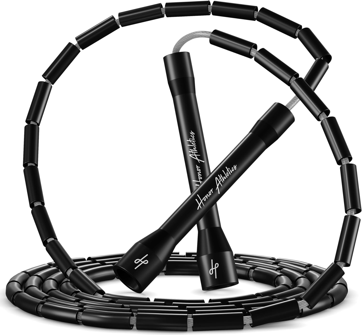 Honor Athletics Beaded Jump Rope 2.0 Adjustable, Durable Jump Rope with Unbreakable Handles & Beads for Enhanced Fitness Training