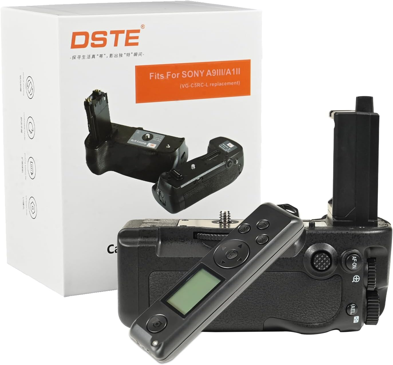 DSTE Vertical Battery Grip Replacement for VG-C5 with Remote Control Compatible with A9 III Camera image number 1