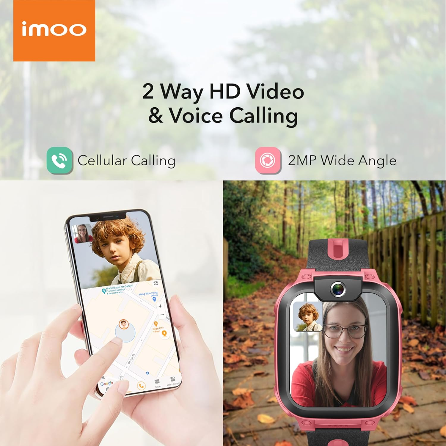Imoo Z1 Kids Smart Watch, 4G Kids Smartwatch Phone with Video and Phone Call Durable, GPS Watch with Real Time Location. the SIM Card Only Supports the Vodafone Carrier. image number 4