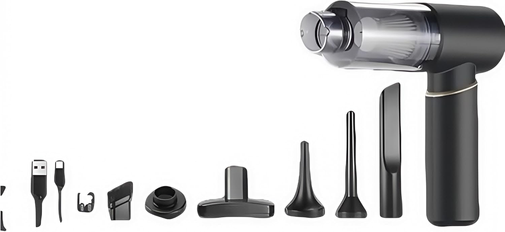 Car Vacuum Cleaner,16000Pa High Power Mini Vacuum Cleaner,Rechargeable Handheld Vacuum,Portable Cordless Compressed Air Duster Air Blower for Car Home (Goldblack) image number 1