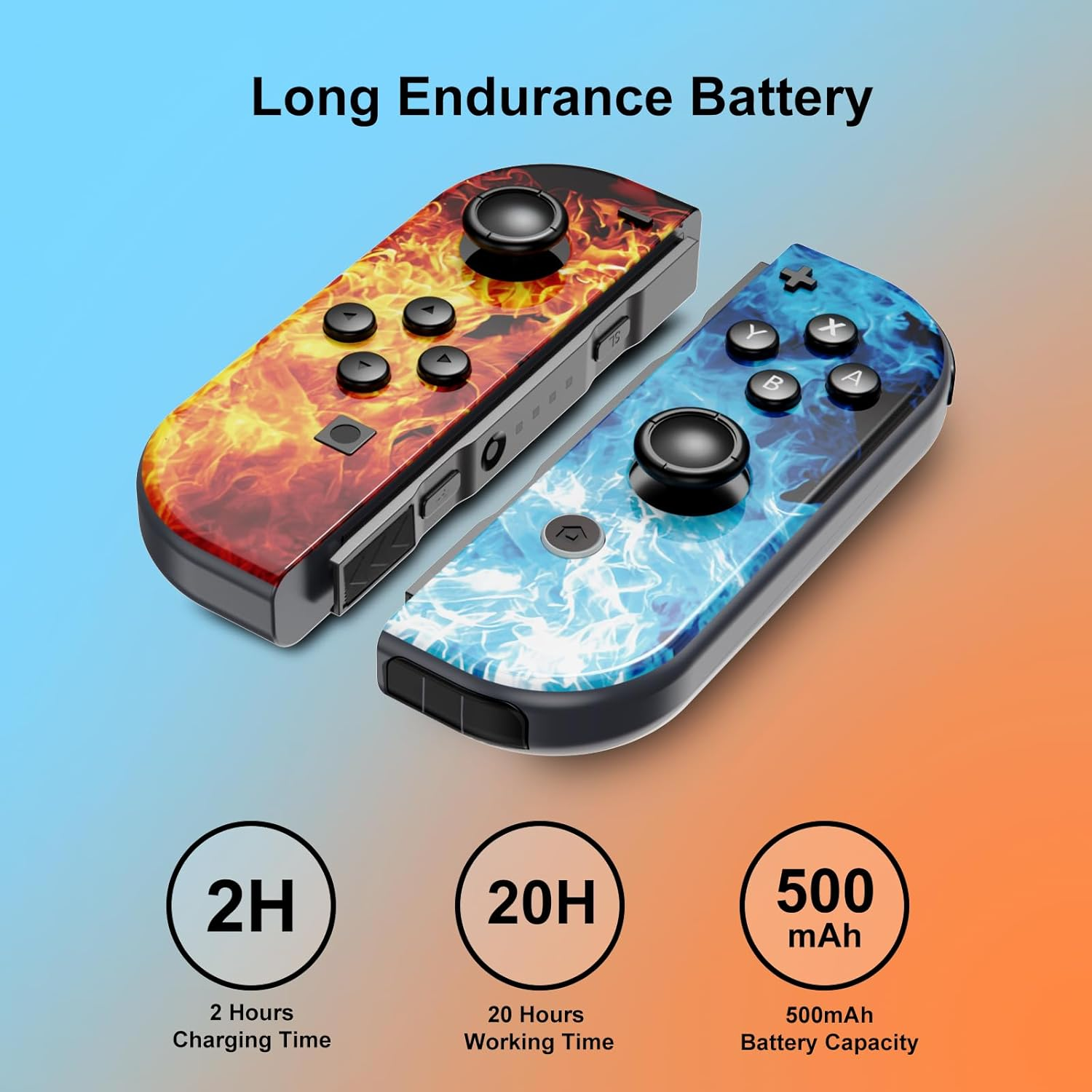 Lungdongquest Controller Compatible with Switch,Replacement Wireless Controller for Switch/Lite/Oled,With/Dual Vibration/Motion/Wake-Up/Screenshot image number 1