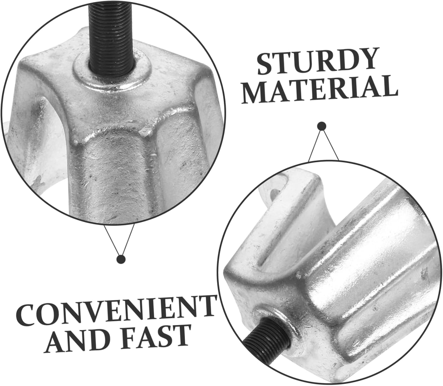 GARVALON Brake Drum Puller and Front Wheel Hub Removal Tool Silver Small Bearing Axle Remover Slide Hammer Puller Set for Automotive Repair and Bearing Maintenance image number 4
