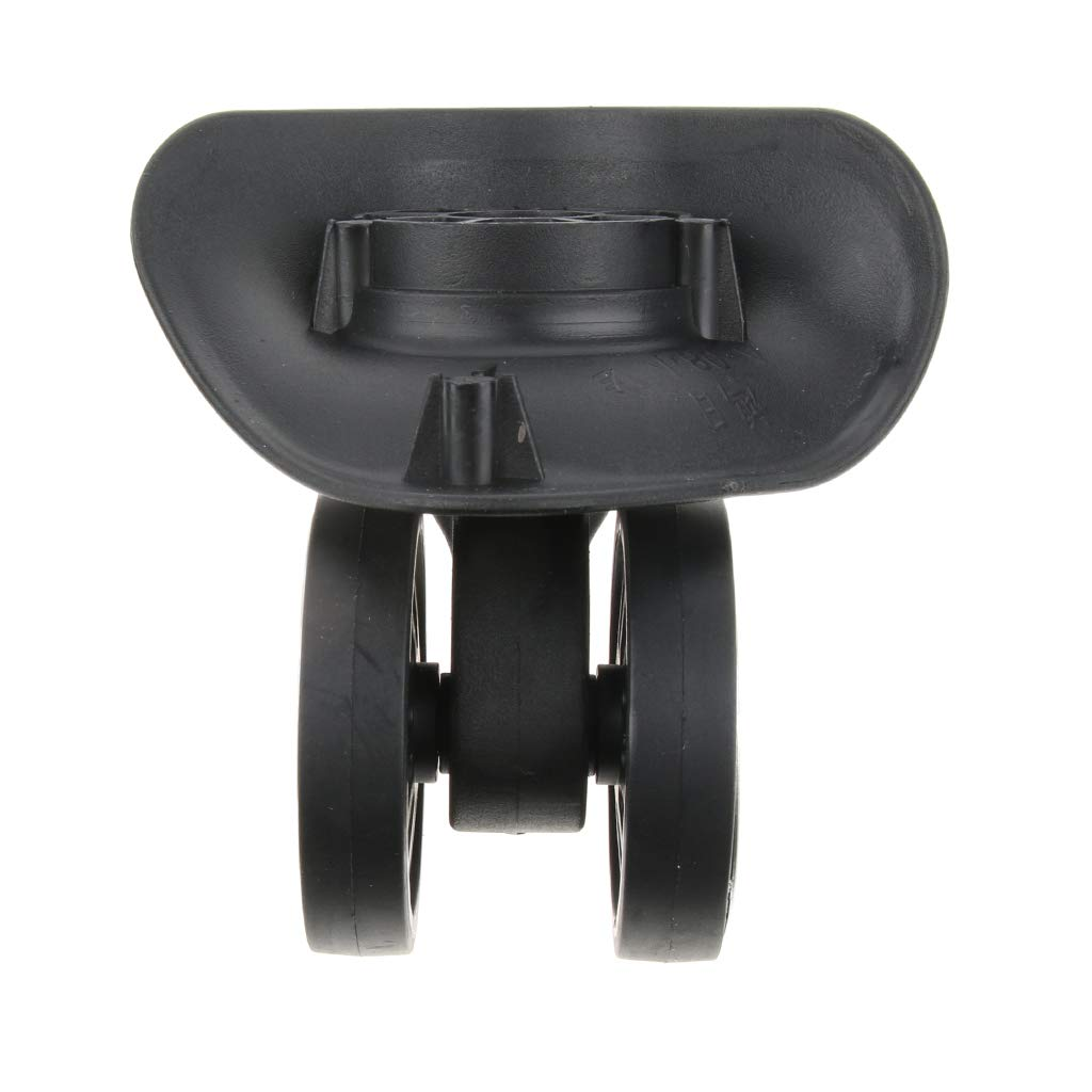 B Baosity 2 Pieces Suitcase Luggage Wheels Replacement Swivel Mute Casters for Trolley Black image number 1