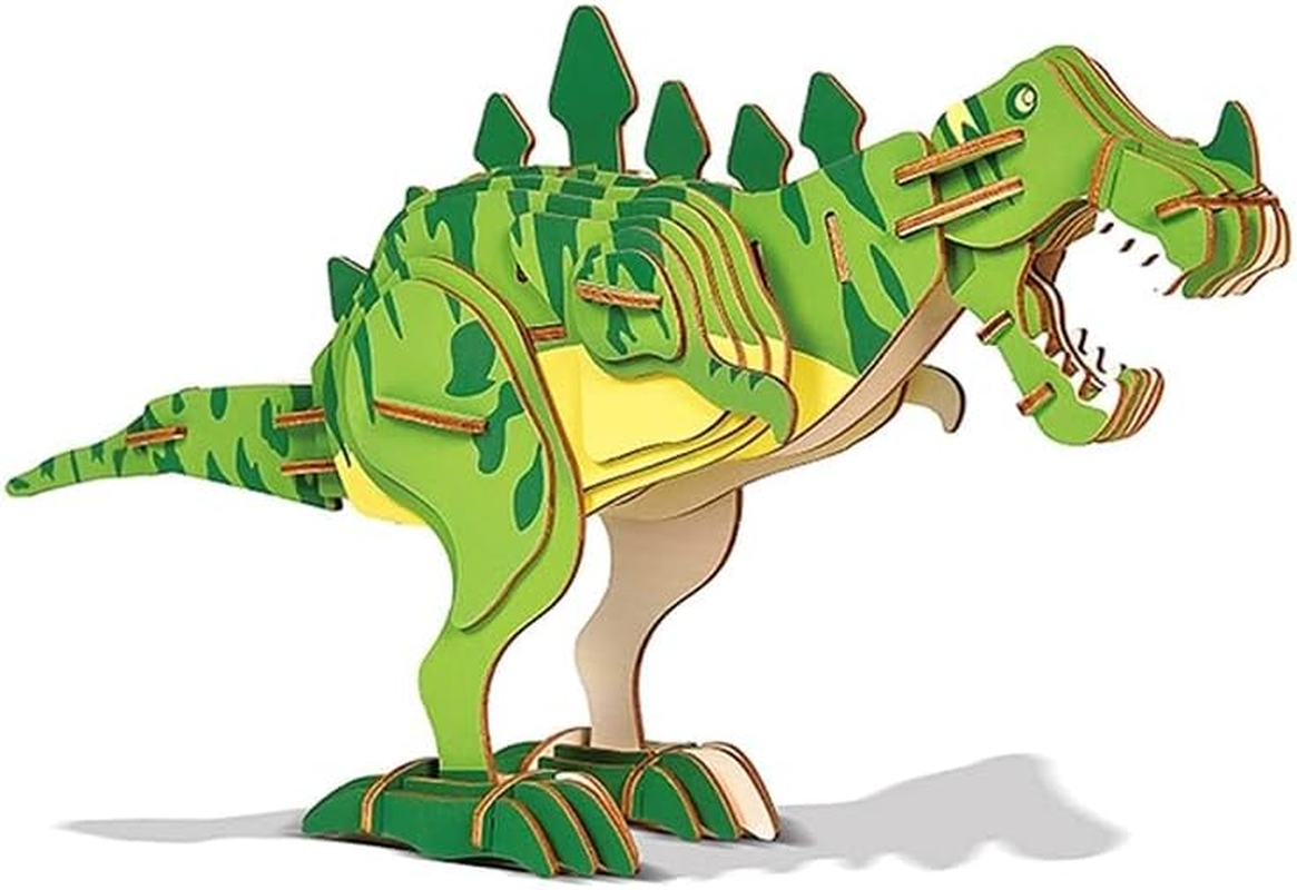3D Wooden Puzzle T-Rex Dinosaur Tyrannosaurus Rex DIY Model Kit &ndash; 67Pcs Laser-Cut Snap-Fit Assembly, No Glue STEM Craft Home Decor Desktop Ornament Gift image number 4