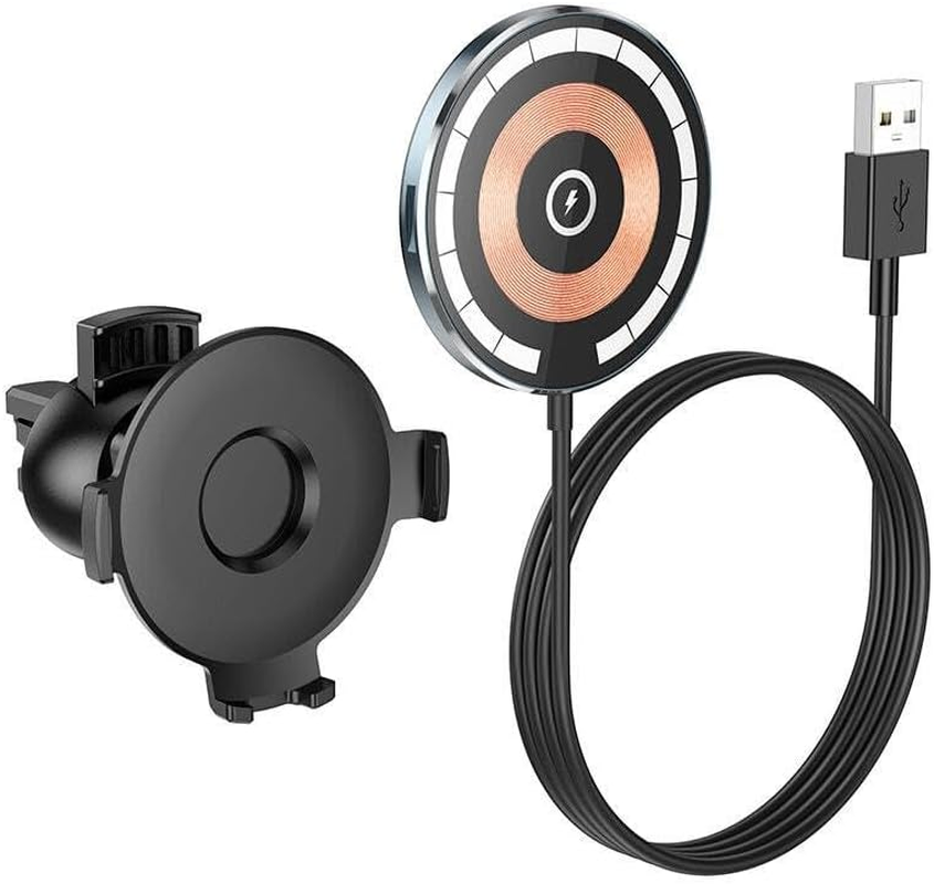 Hoco CW42 2In1 Desktop/In Car 15W Magnetic Holder, Wireless Charger