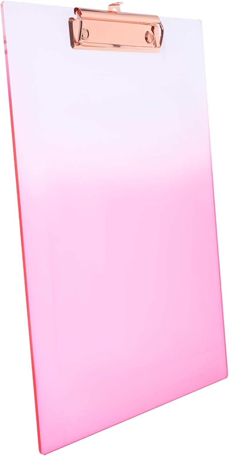 STOBAZA A4 Clipboard Storage Gradient Pink Writing Support Board Multi-Function File Organizer for Students and Office Supplies