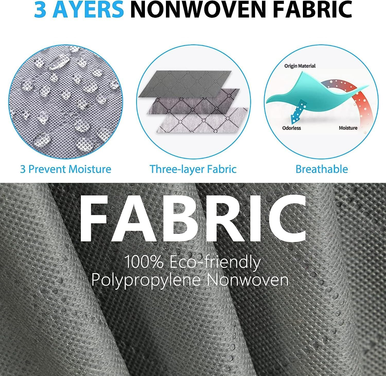 2-Pack 90L Underbed Storage Bags,H HOME-MART under Bed Shoe Storage Containers Clothes Organizers with Reinforced Handles,See-Through Window Sheet Organiser for Clothing, Blankets (2-Pack) image number 1