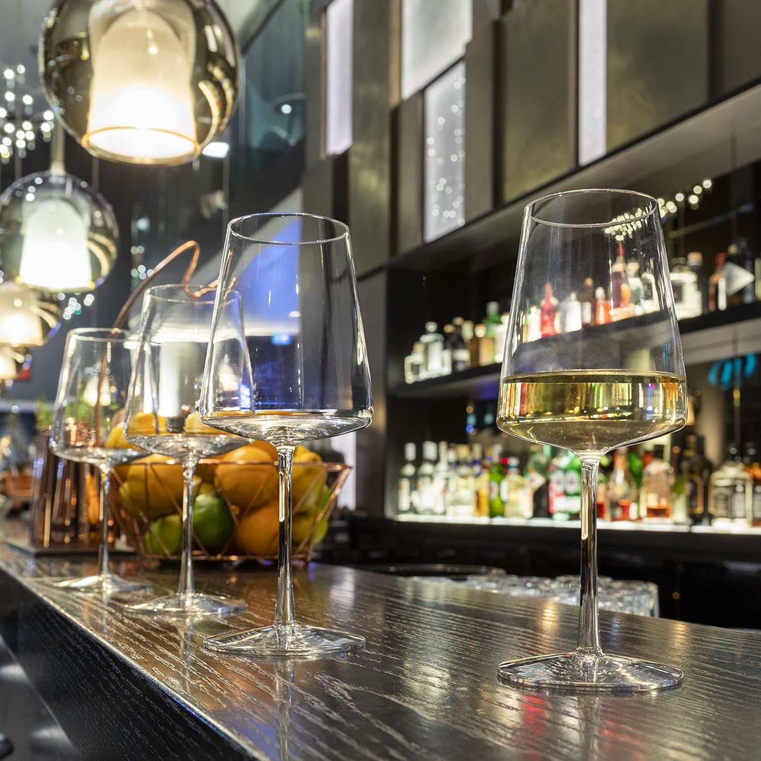 St&ouml;lzle Lausitz White Wine Goblets Power 400 Ml I White Wine Glasses Set of 6 I Modern Wine Glasses Dishwasher Safe I White Wine Goblet Set Shatterproof I like Mouth-Blown I image number 6