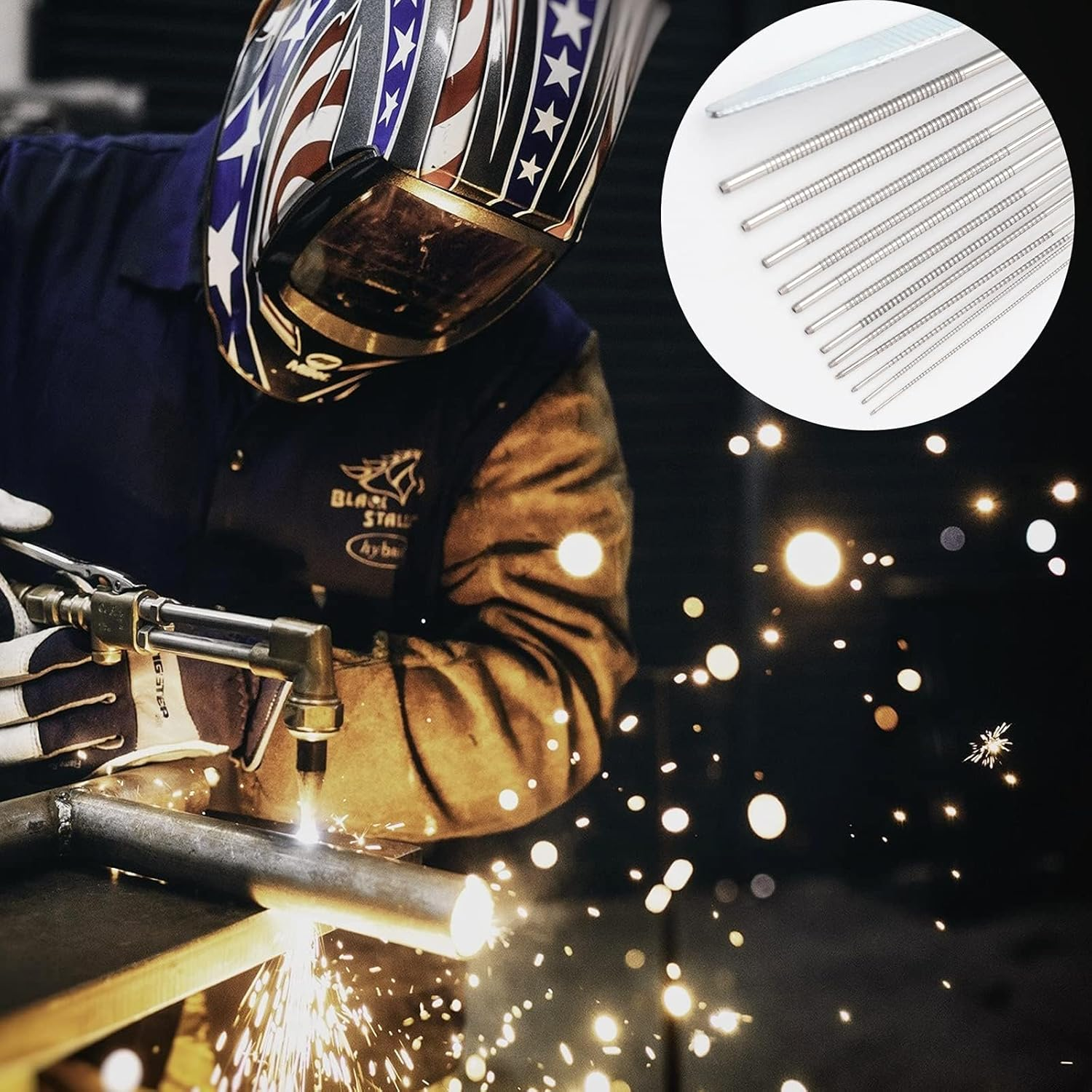 Welding Tip Cleaner, Carb Carburetor Cleaner and Torch Nozzle Tip Cleaner Set for Cleaning Engine Carburetors, Gas Orifices, Sprinklers, Shower Heads(12 Wire Set plus a Flat File) (1) image number 5