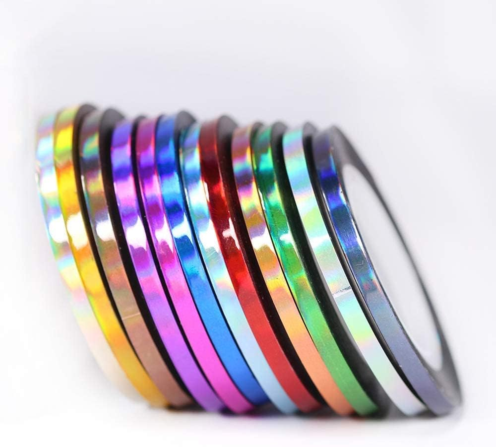 36 Pcs 1Mm 2Mm 3Mm Popular Nail Striping Tape Line for Nails Decorations Diy Nail Art Self-Adhesive Decal Tools image number 5
