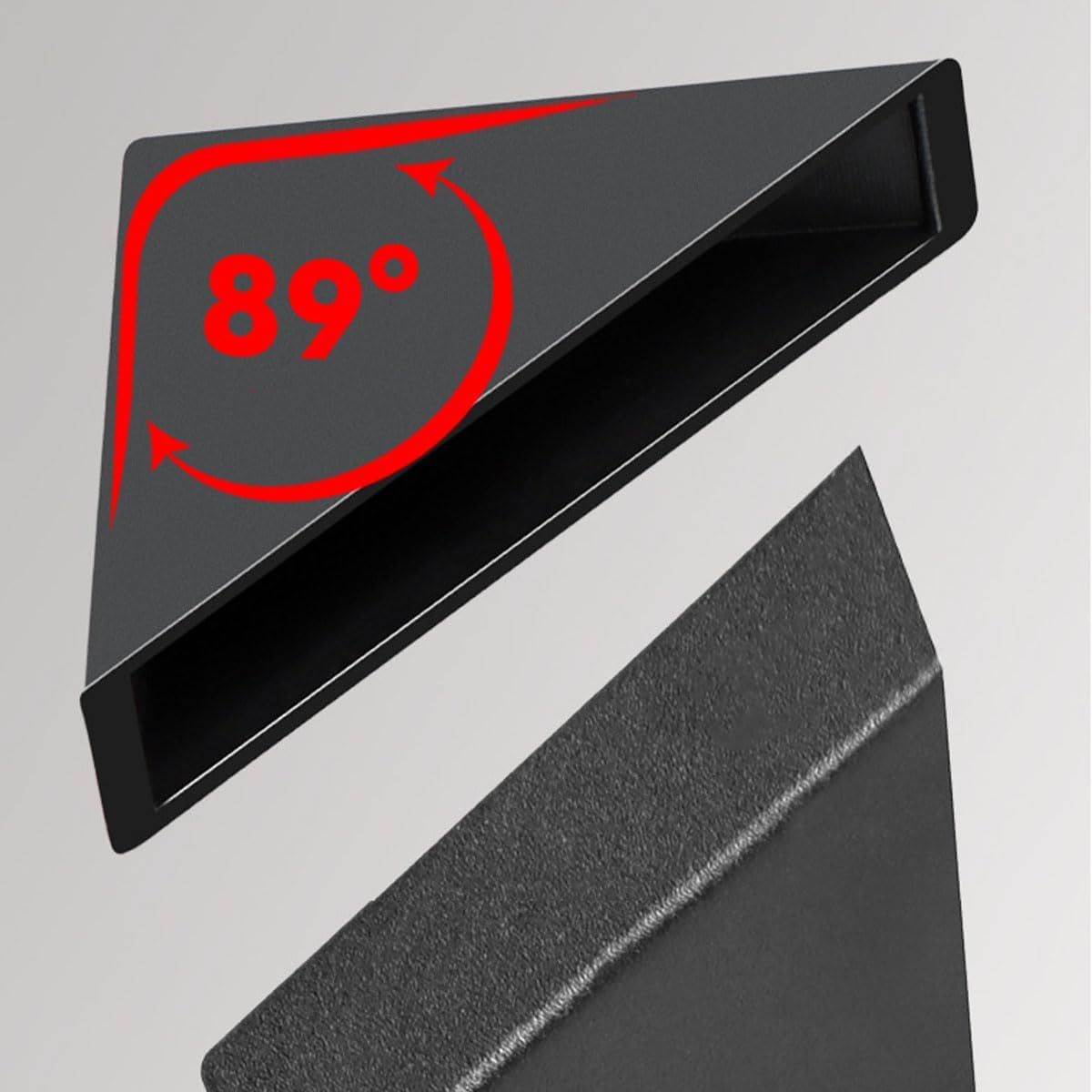 AIMALL 200PCS Plastic Glass Corner Protectors 89&deg; Angle Black Impact Resistant Tile Acrylic Edge Guards PP PE Material 1.38X1.38X0.12In 0.16In 0.2In 0.31In image number 4