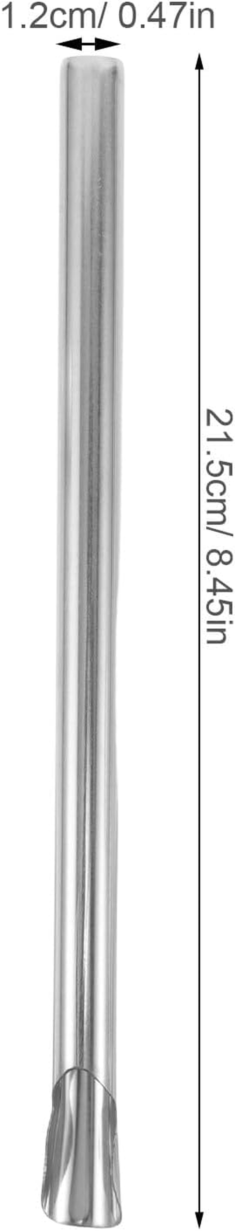 ABOOFAN 8Pcs Slushie Straws: Small Stainless Steel Straws - Reusable Smoothie Drinking Utensils for Shave ICES Shakes and Thick Slushes image number 3