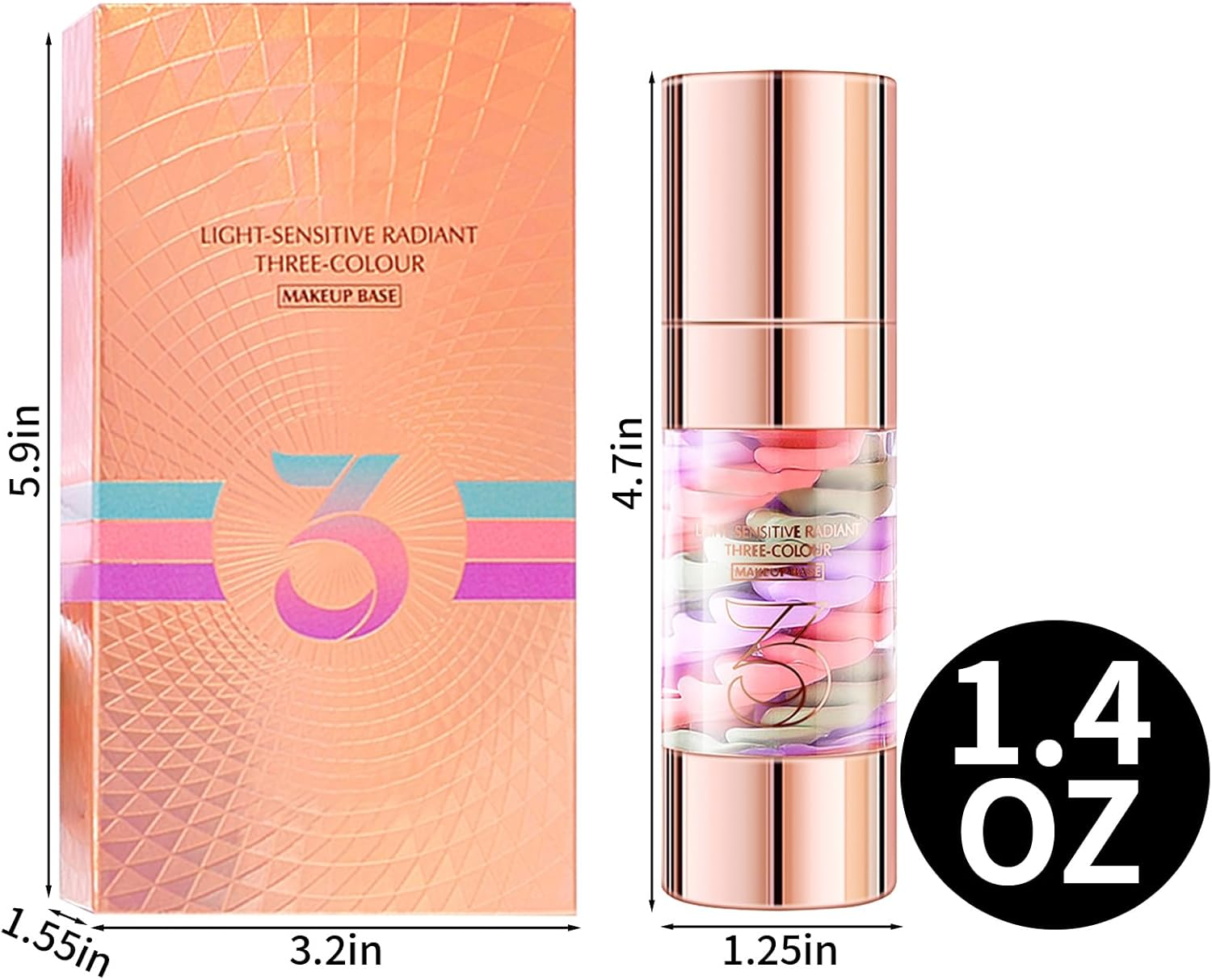 3 in 1Primer for Face before Makeup, Isolation Cream, Long Lasting Foundation Primer, Oil Control​​ Waterproof & Sweat-Proof​​, Suitable for All Skin Types image number 1