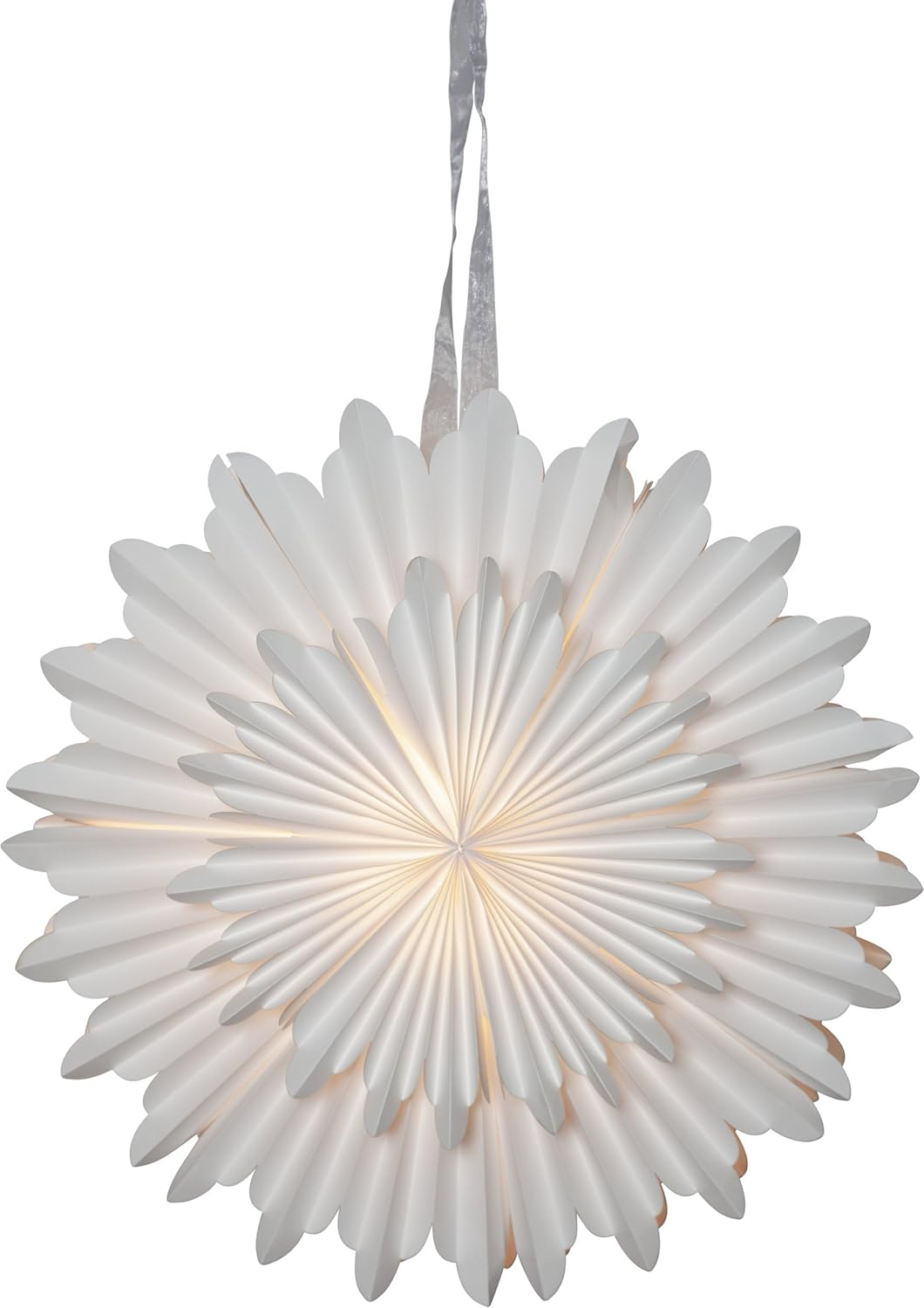 EGLO Christmas Star for Indoor Use, Decorative Star Made of Paper for Hanging, Window Decoration in Pink, 3D Advent Star, Wall Decoration for Living Room, Diameter 50 Cm