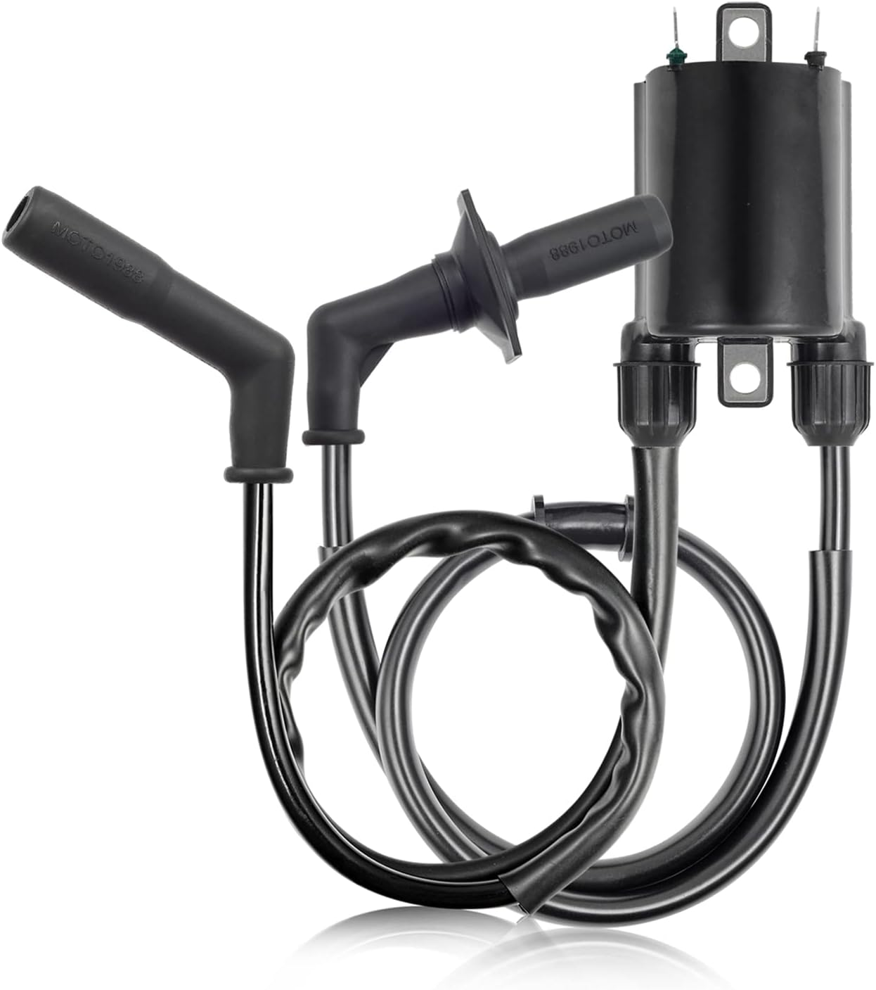 MOTO1988 2Set of Ignition Coil & Spark Plug Cap for Honda Shadow 1100 Shadow Aero 1100 Spirit 1100 Sabre 1100 ACE 1100 VT1100 1987-2007