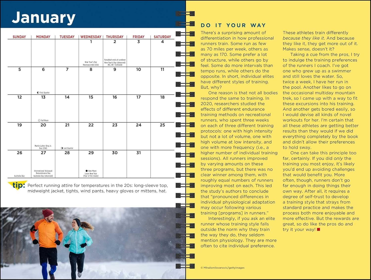 The Complete Runner'S Day-By-Day Log 12-Month 2025 Planner Calendar image number 5