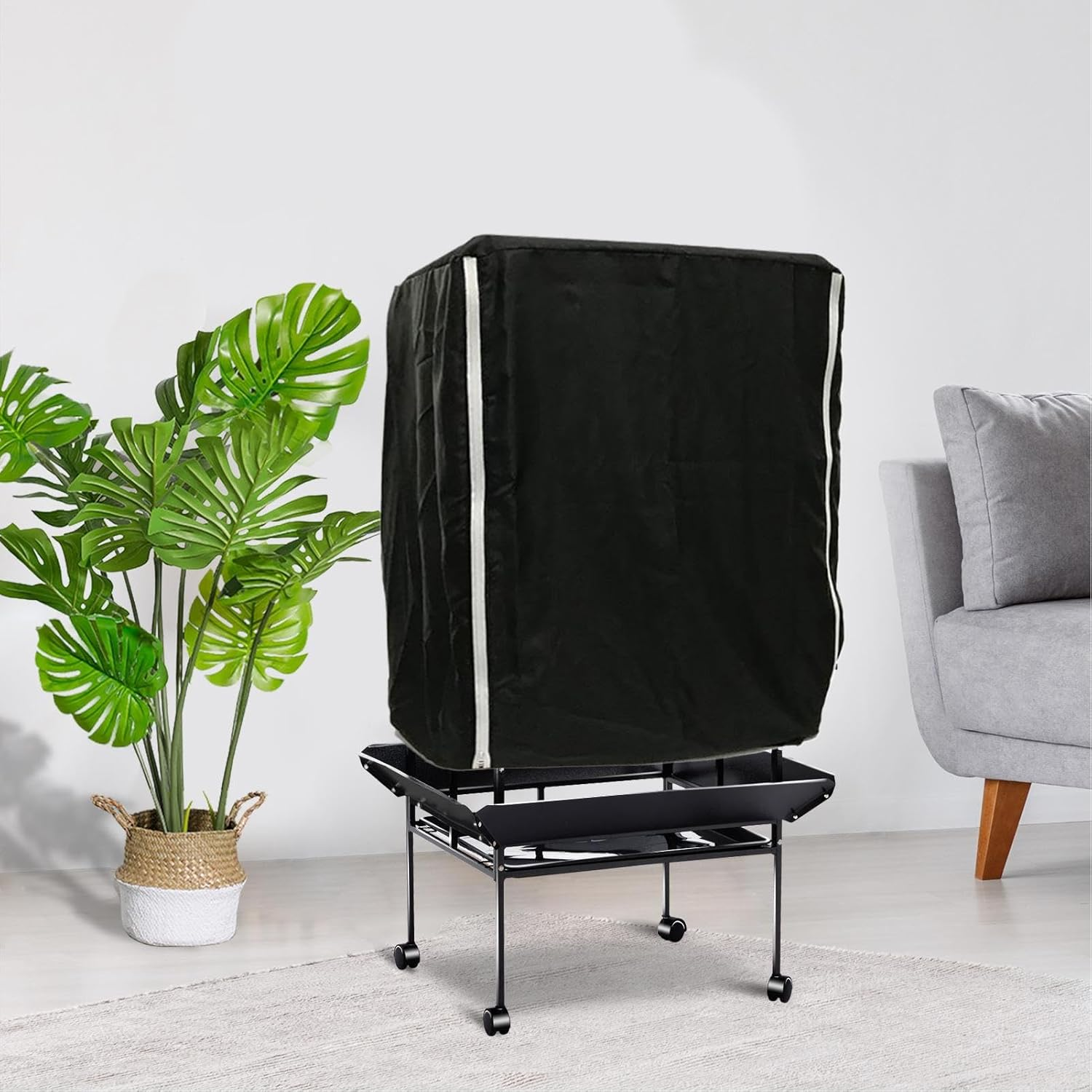 Good Night Large Bird Cage Cover Parakeet Parrot Animal Crate Guard Breathable Bird Cage Cover Blackout image number 2