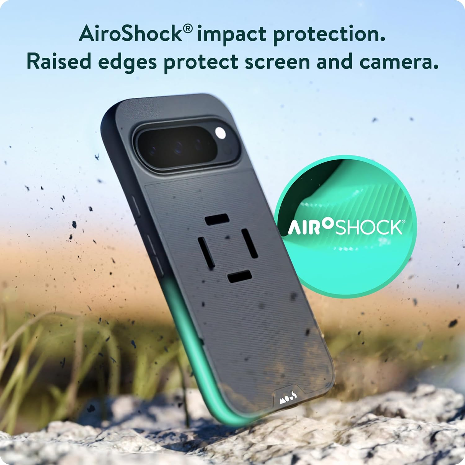 Mous - Intralock Phone Case for Google Pixel 9 Pro - Magsafe Compatible with Intralock Technology for Mechanical Mounting - Black