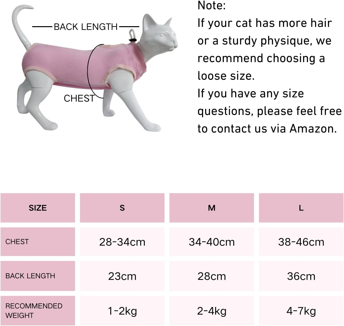 Verderoot Recovery Suit for Dogs or Cats, Elastic Fabric, Breathable Modal Cotton, Open Bottom Design, Extra Wide Abdomen, Pink, S image number 4