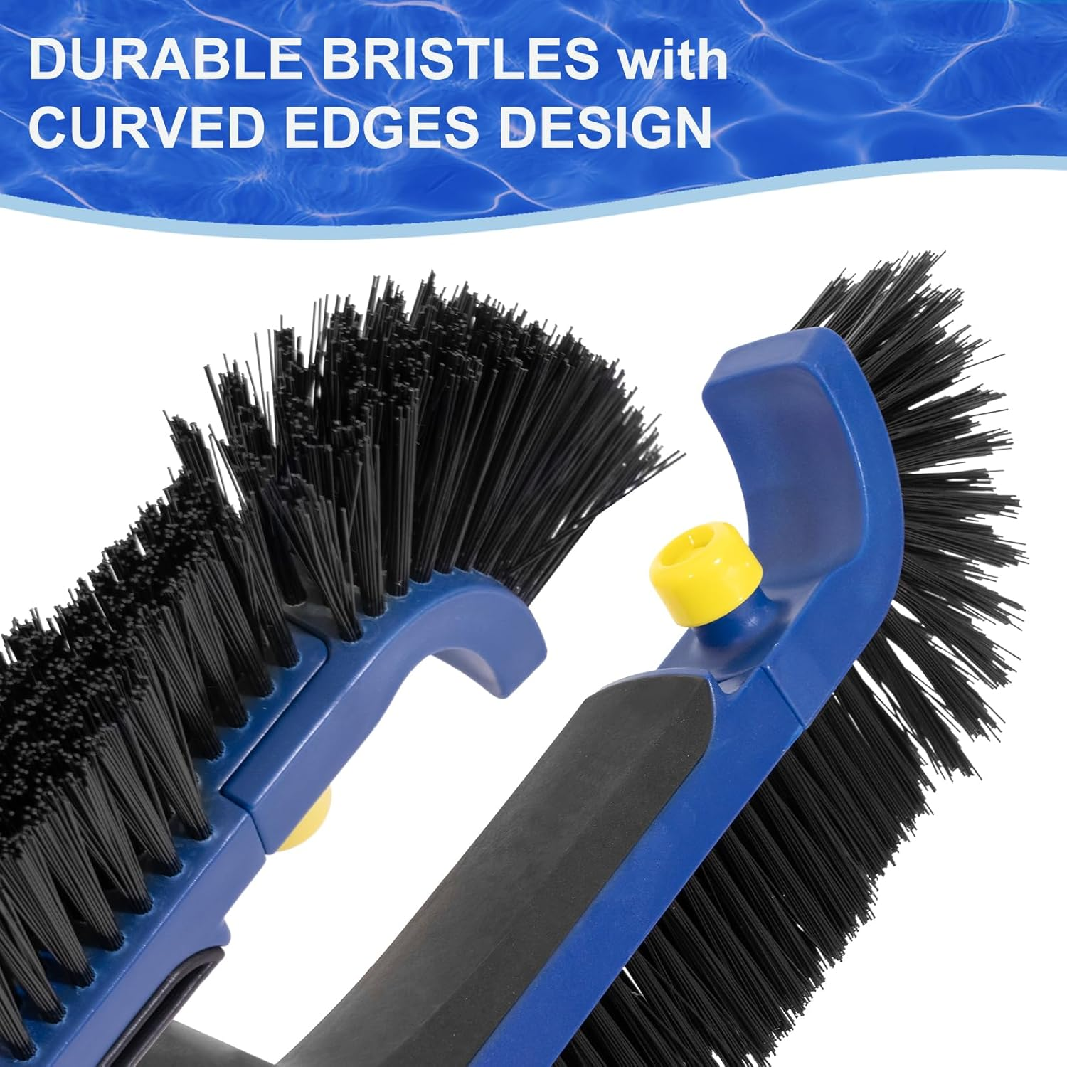 POOLAZA 52Cm Pool Brush, Heavy Duty Pool Brush Head for Inground Pools & above Ground Pools, Duable Pool Scrub Brush Fits Standard Australian Pole image number 3
