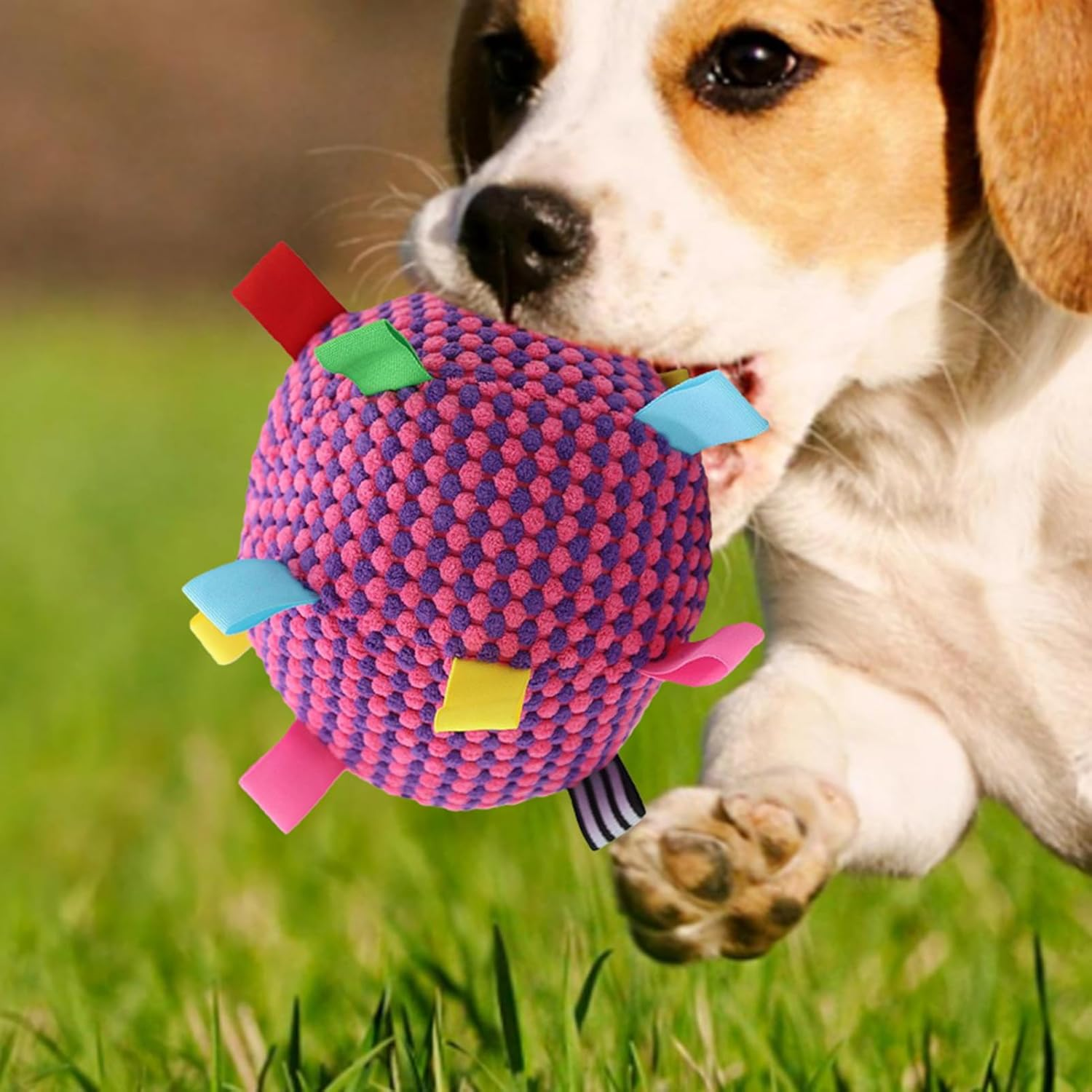 Dog Ball | Training Dog Toys Balls,Squeaky Pet Supplies Soft Game for Indoor Cats Chewing Home Training Playtime Kitten Puppy Outdoor image number 6