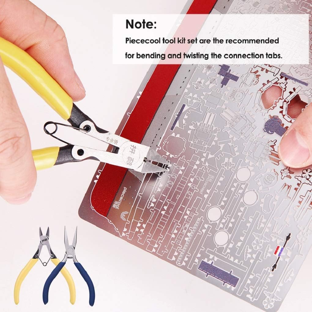 Piececool 3D Metal Puzzle Military Watercraft Model Kits, Yamato Battleship Metal Model Building Kit for Adults, Brain Teaser DIY Hobbies for Men, for Teens Boys, 245 Pcs - Uss Enterprise image number 4