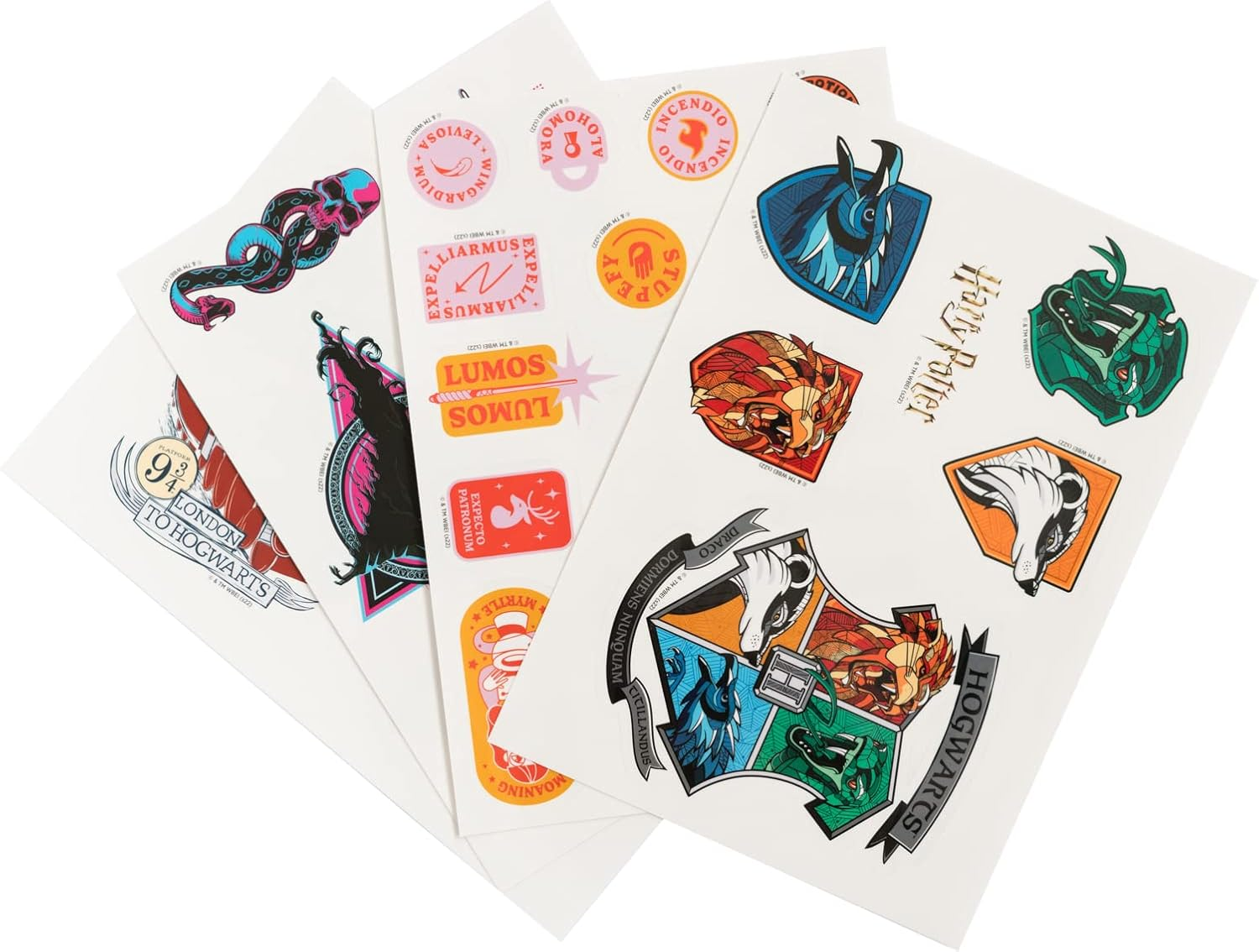 Erik Official Harry Potter Gadget Decals - 32 Waterproof & Removable Stickers - Laptop Stickers - Cute Stickers - Stickers for Children - Stickers for Adults - Harry Potter Merchandise