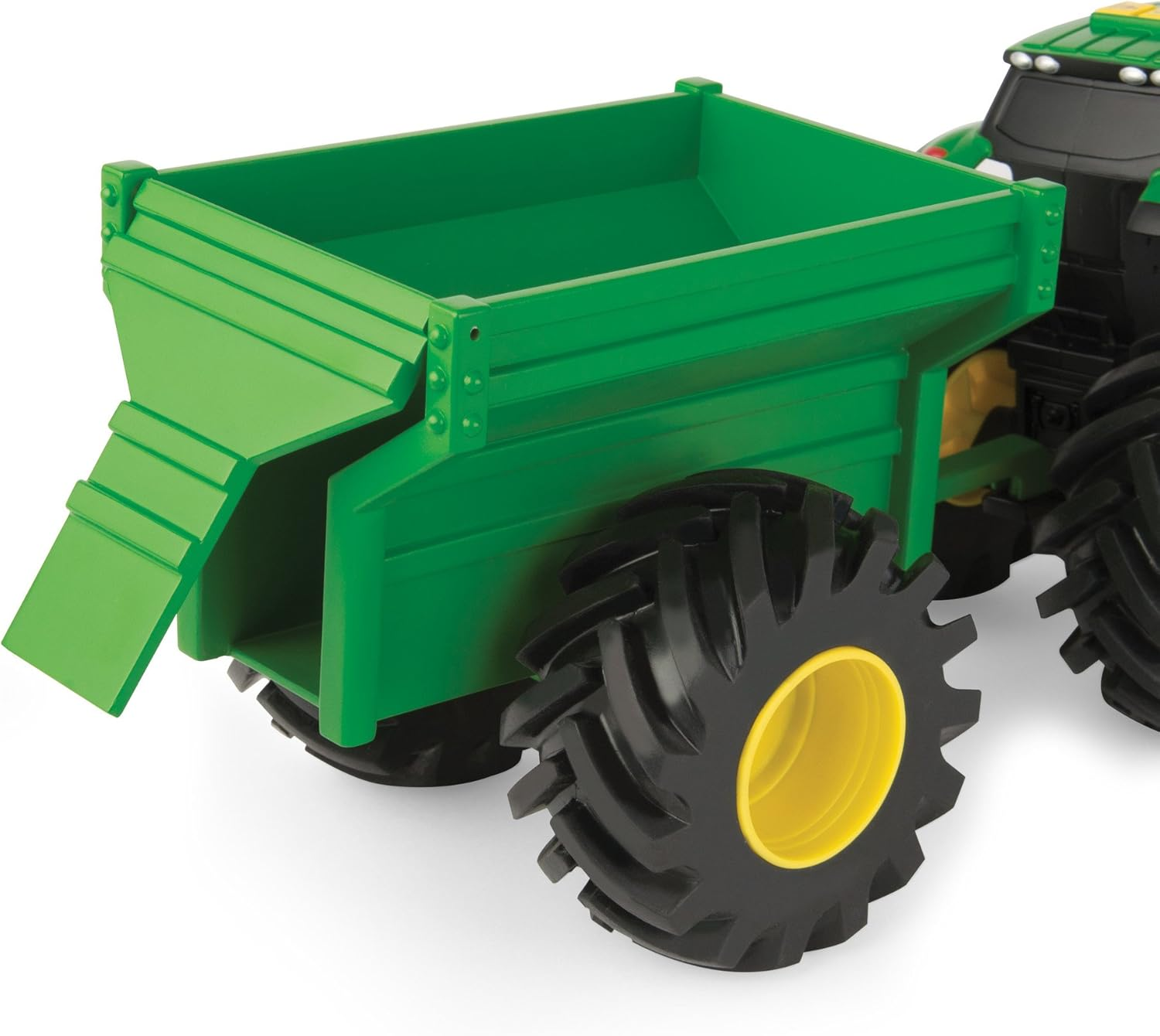 John Deere Monster Treads Tractor with Wagon & Lights and Sounds, Green (46260) image number 1