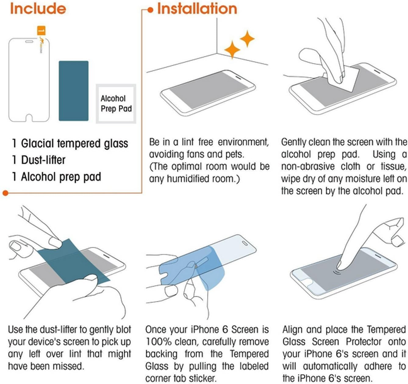 DIEBI Iphone 15 Pro Max/Iphone 15 plus Screen Protector, 2-Pack Temper Glass Screen Protector for Iphone 15 Pro Max/Iphone 15 Plus, 9H Hardness Crystal Clear Scratch Resistant Easy Installation image number 2