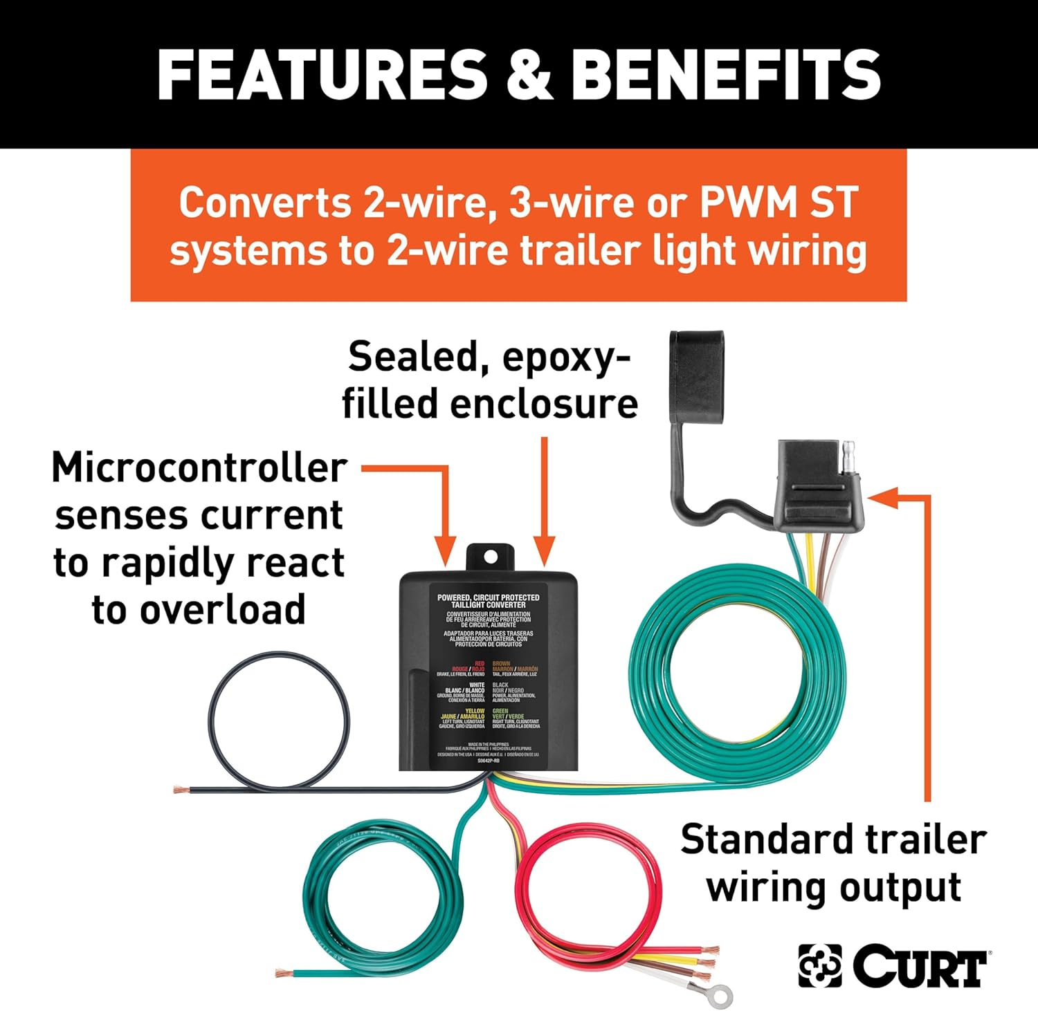 CURT 59236 Multi-Function Taillight Converter Kit image number 5