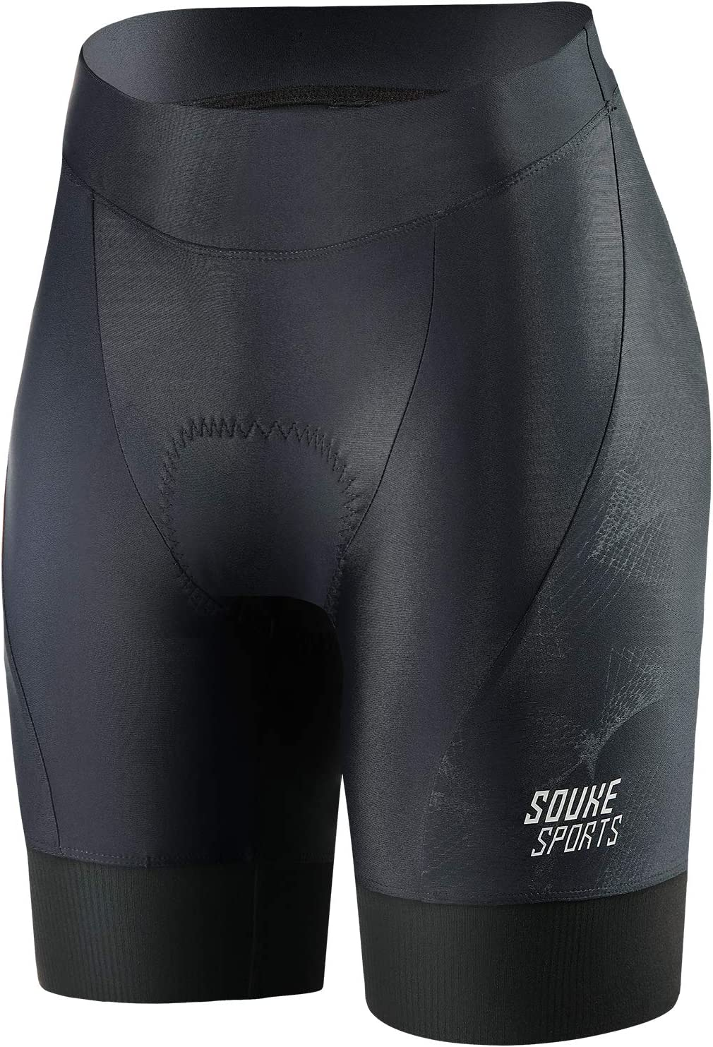 SOUKE Womens Cycling Shorts 4D Padded Biking Bicycle Bike Half Pants with Wide Waistband image number 1