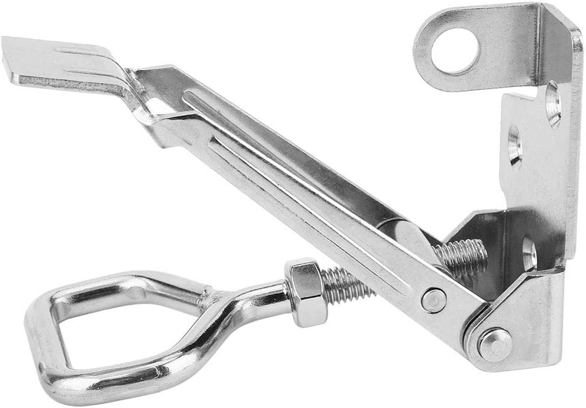 Stainless Steel over Centre Latches Fasteners Adjustable Triangular Clamp Toggle Latches Heavy Duty Lockable over Centre Hardware Fastener for Commercial Vehicles and Home Use image number 2