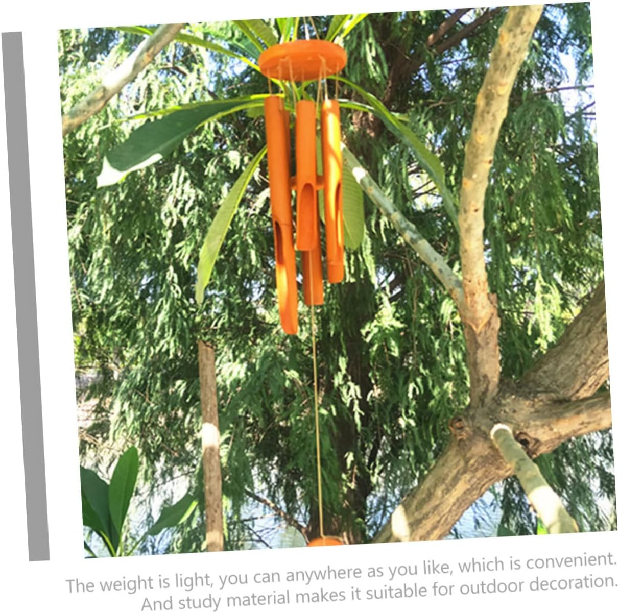 Yardwe Bamboo Wind Chime Decoration for Home Decor for Home Bamboo Decor Windchimes Unique Outdoor Japanese Wind Japandi Decor Wooden Decor Small Wind Chime Furniture image number 3