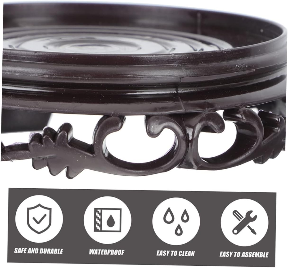 5Pcs Flowerpot Holder round Stand for Flower Planter Pot for Indoor Outdoor Gardening Use Flowerpot Racks Supplies image number 4