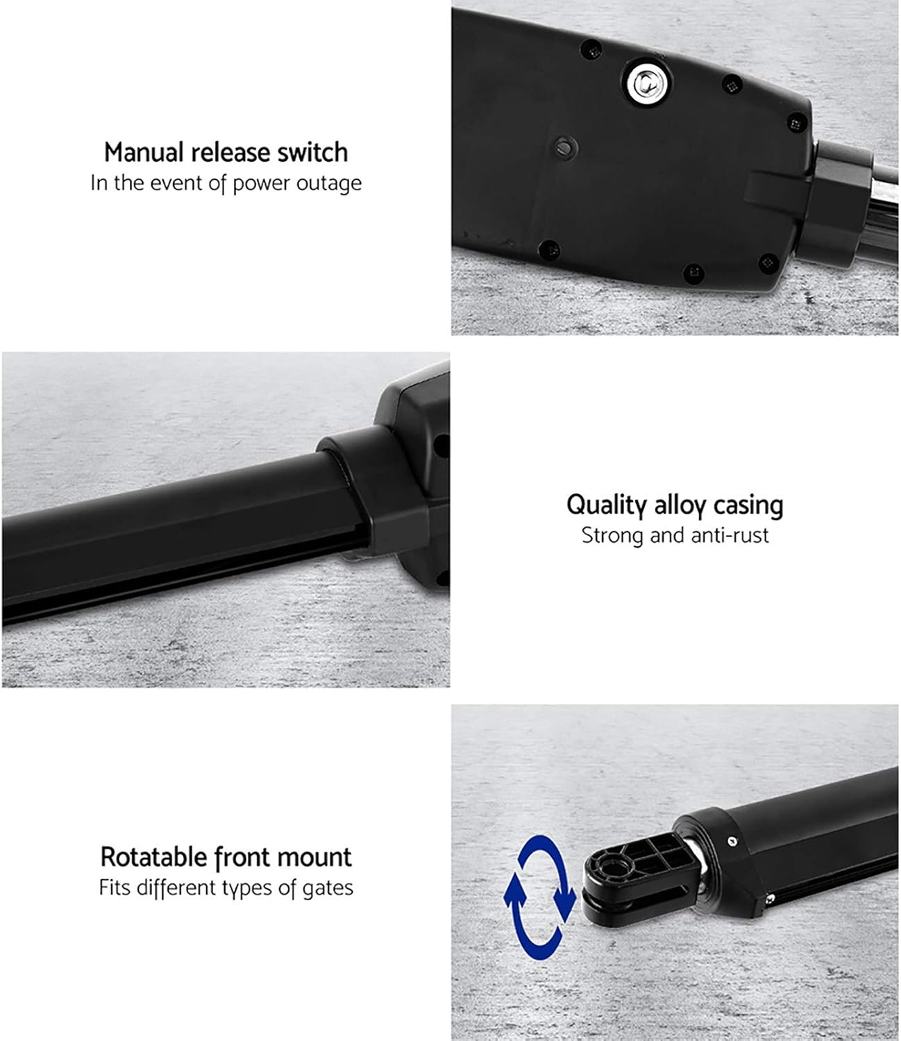 Automatic Electric Gate Opener Double Swing Remote Control Kit image number 2