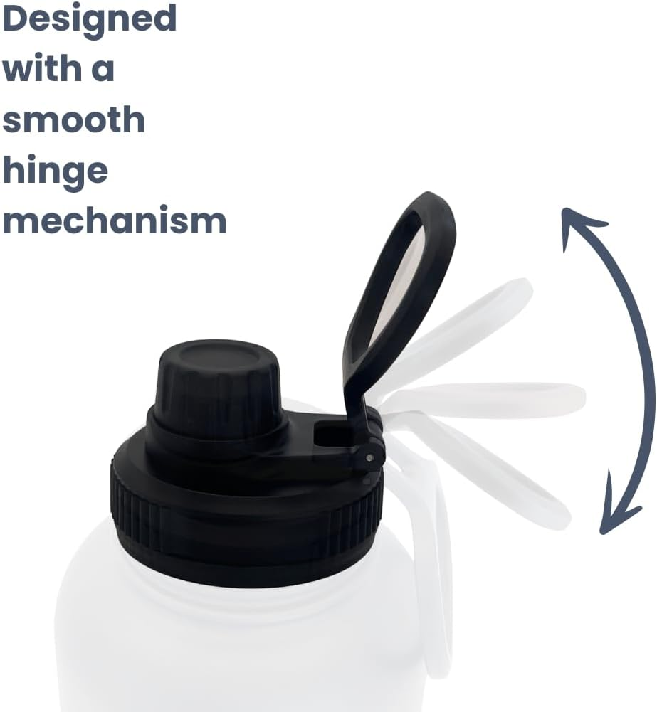 2-In-1 Dog Water Bottle & Food Dispenser, Insulated Stainless Steel Travel Bottle with Built-In Bowl, Portable Pet Hydration for Hiking & Outdoors (Black) image number 3