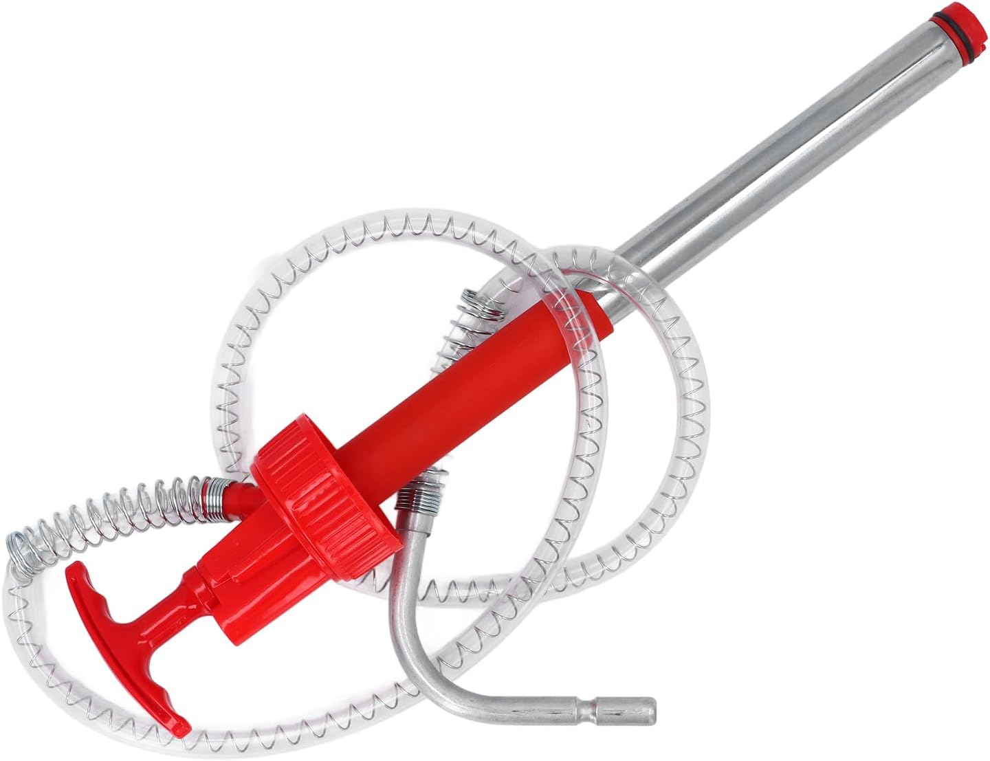 Hand Fuel Pump for 20L Drum, Leakage Proof Water Fuel Transfer Pump Oil Extractor with Non Drip Nozzle Manual Vertical Oil Drum Pump Portable Transfer Pump Kit for Gas Fuel image number 3