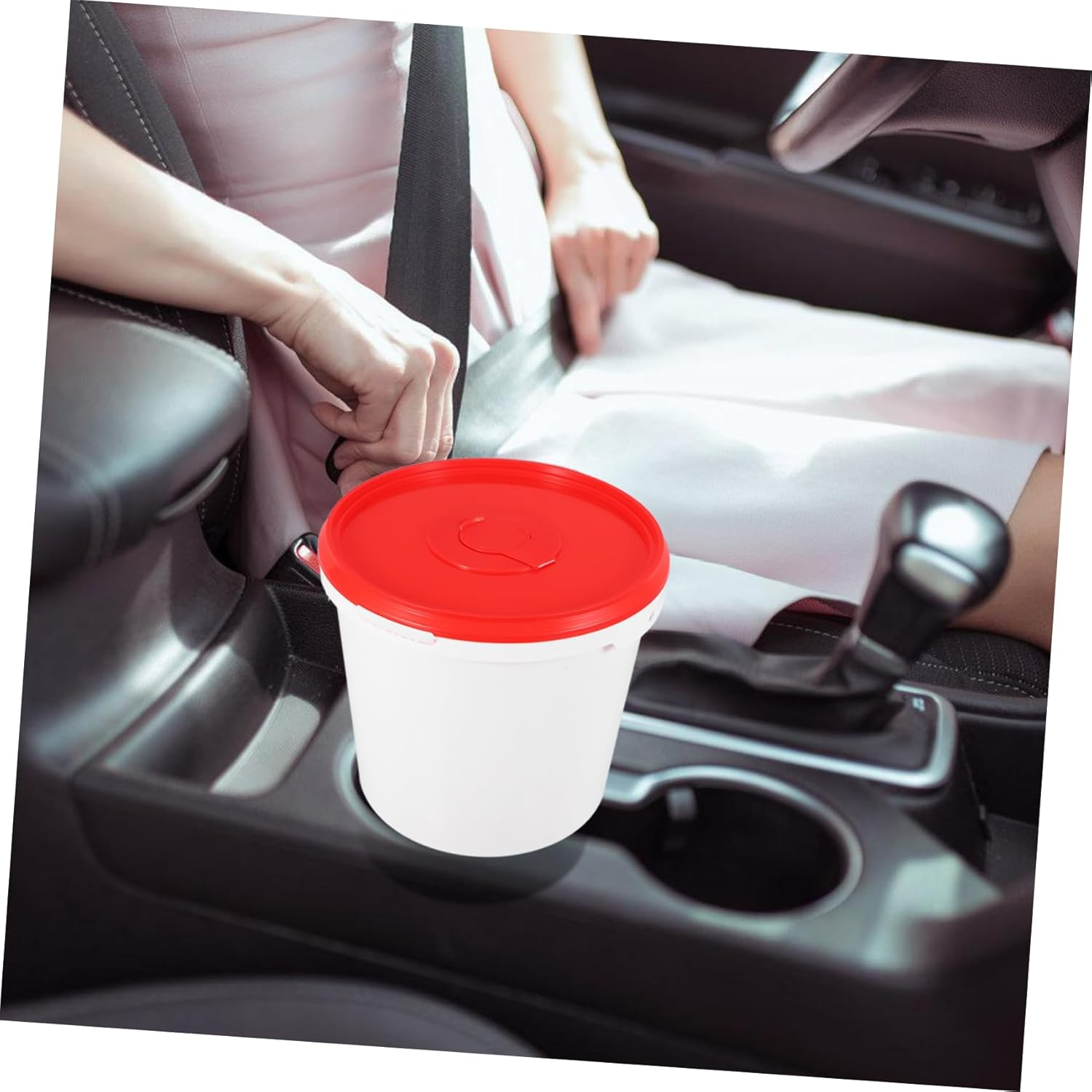 Refillable Wipe Container for Travel Portable Plastic Wipe Dispenser Lid for Car Lightweight And image number 3