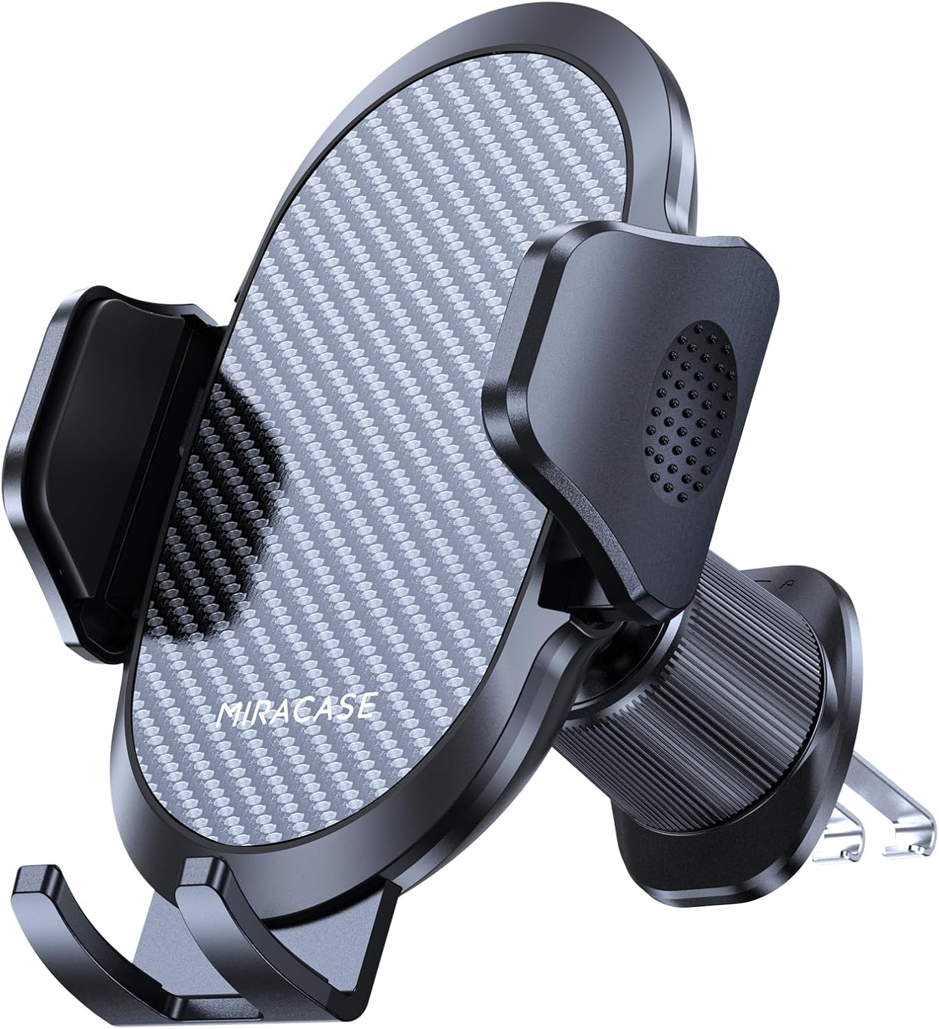 Miracase 2025 Car Phone Holder, Stable Double Steel-Hook Air Vent Car Phone Mount Cradle 360&deg;Rotation, One Button Release Mobile Phone Holder for Iphone, Galaxy, All 4.0''-7'' Smartphones image number 5