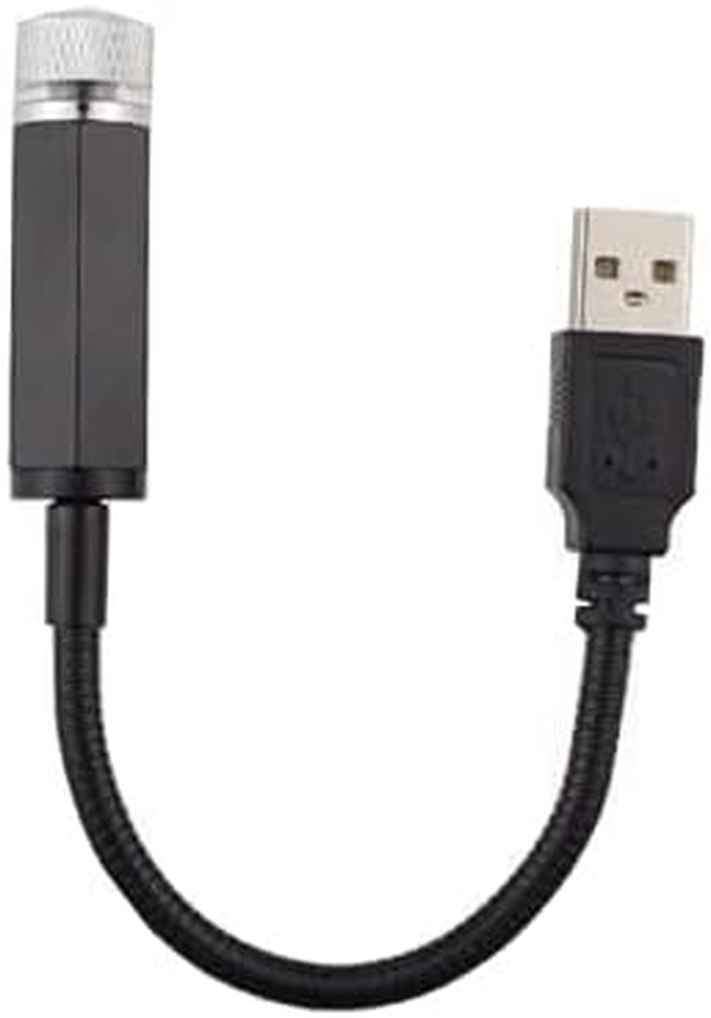 Car Interior Roof LED Star Light USB Atmosphere Starry Sky Night Projector Lamp for Car, Ceiling, Bedroom (Red) image number 3