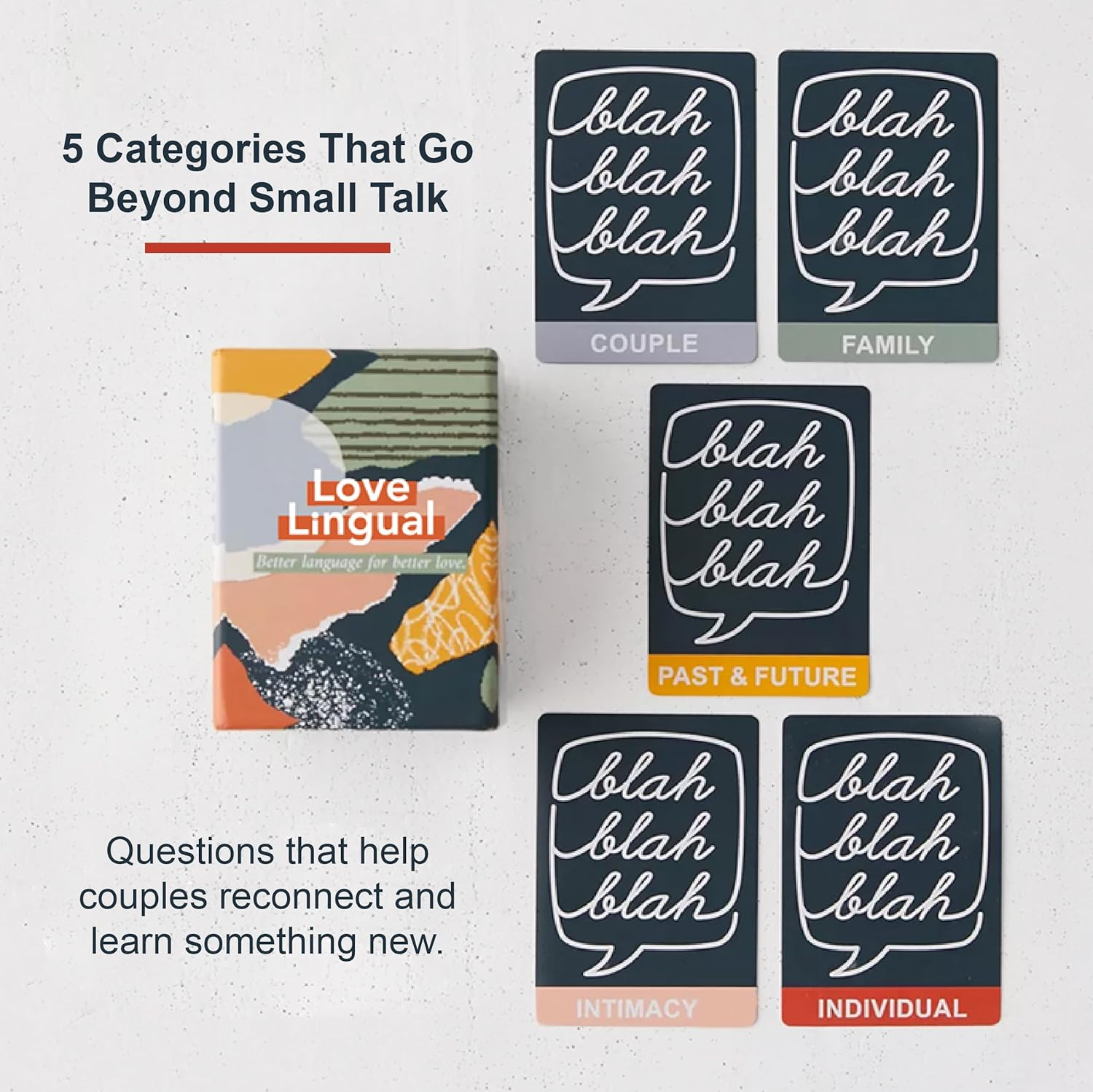 Love Lingual: Card Game - Better Language for Better Love - 150 Conversation Starter Questions for Couples - to Explore & Deepen Connections with Your Partner - Date Night & Relationship Cards - Level 2 image number 3