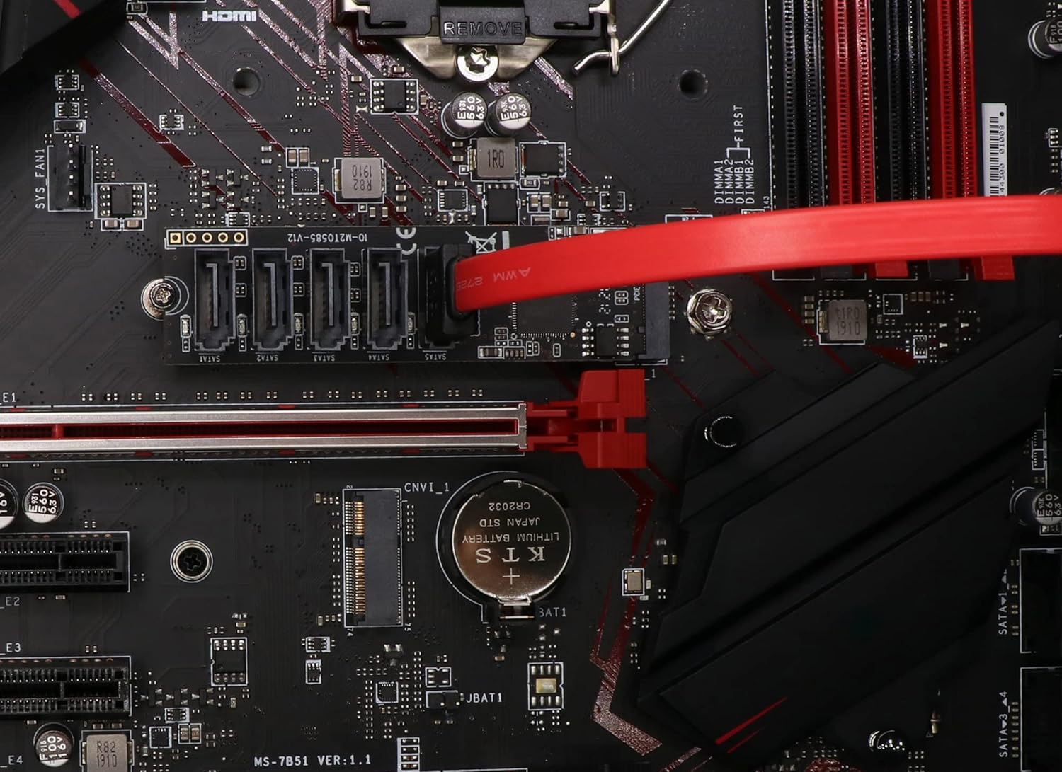 M.2 to SATA3.0 Controller Card, 5-Port SATA III 6Gbps Expansion Cards, Supports SSD and HDD, Compatible with Windows/Linux/Mac OS, M2-SATA-5P-N1 - 3. M.2 To Sata 5-Port image number 5