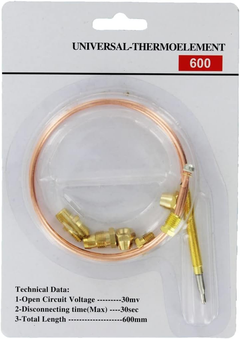 Europart Universal Gas Thermocouple Kit, 600 Mm, Copper, 14-UN-32 image number 1
