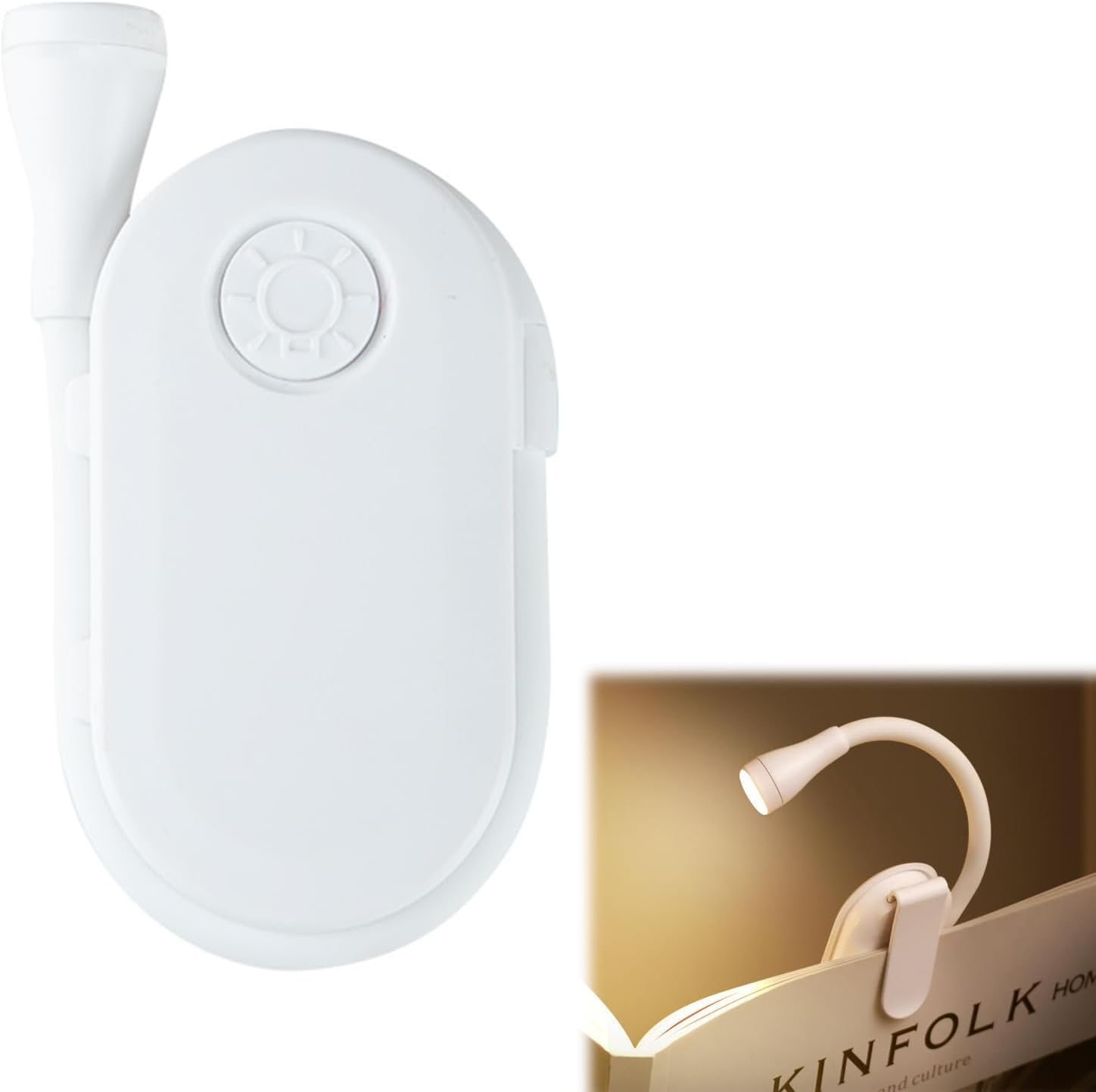 Reading Lamp Book Clamp, LED Book Lamp, USB Rechargeable Clamp Lamp with 3 Colour Temperature Modes, 360&deg; Rotatable, Adjustable Brightness, Book Reading Light for Night Reading in Bed, Gift for Book image number 6