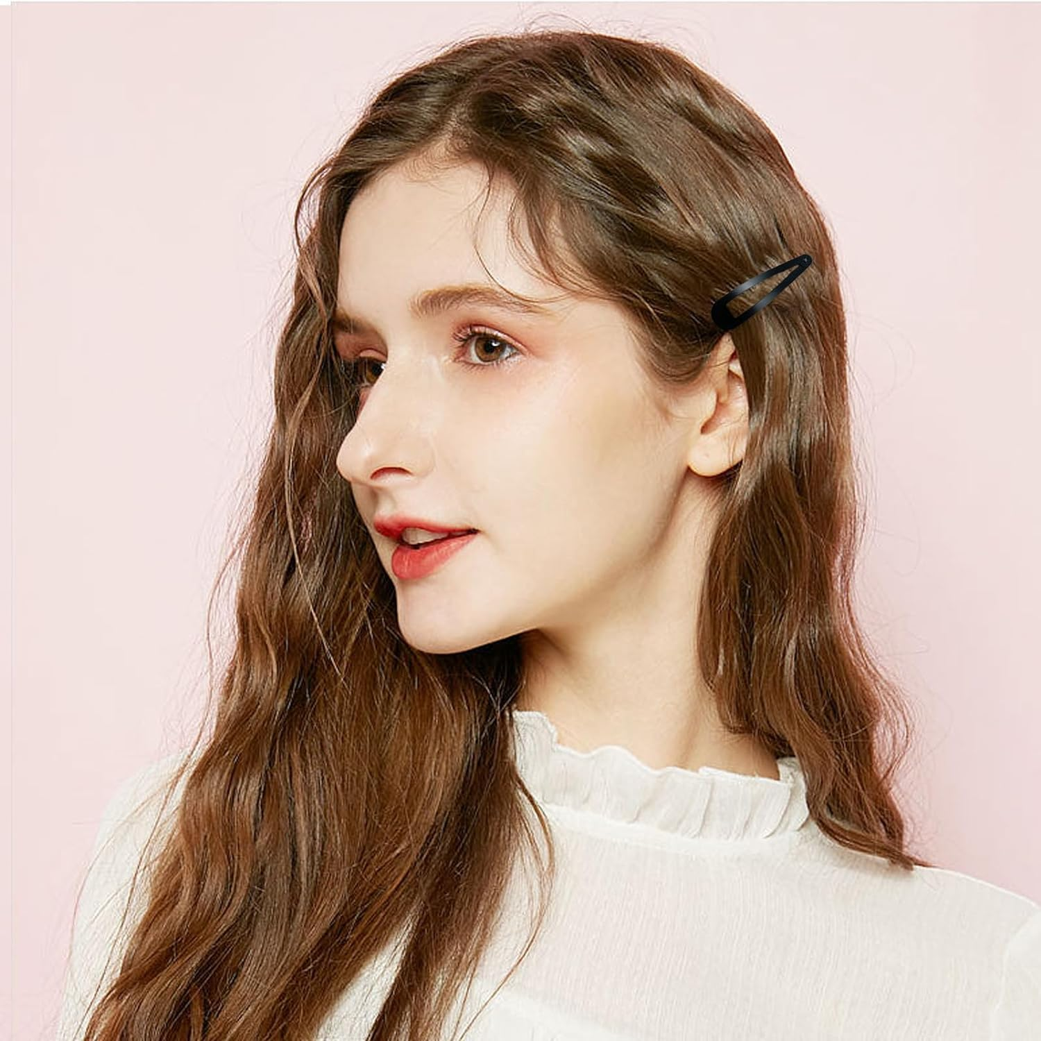 120 Pcs Snap Hair Clips with Storage Plastic Box, Metal Snap Hair Clips for Women Girls Kids, 2 Inch Barrettes Accessories (120Pcs) image number 6