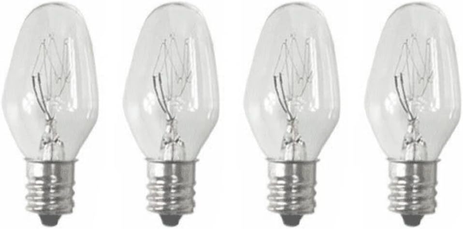 Sansai 4Pk 7W/240V E12 Replacement Bulb Clear for Night Light DB-458/DB-459 image number 1