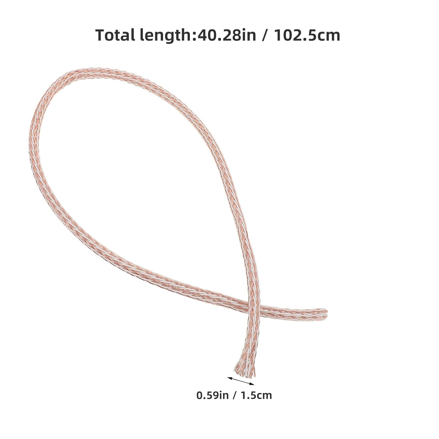 SWOOMEY Copper Speaker Wire High Fidelity Audio Cable 12Tc for Home Theater and Amplifier Sound System Hifi Surround or Auto Amps 1M image number 2