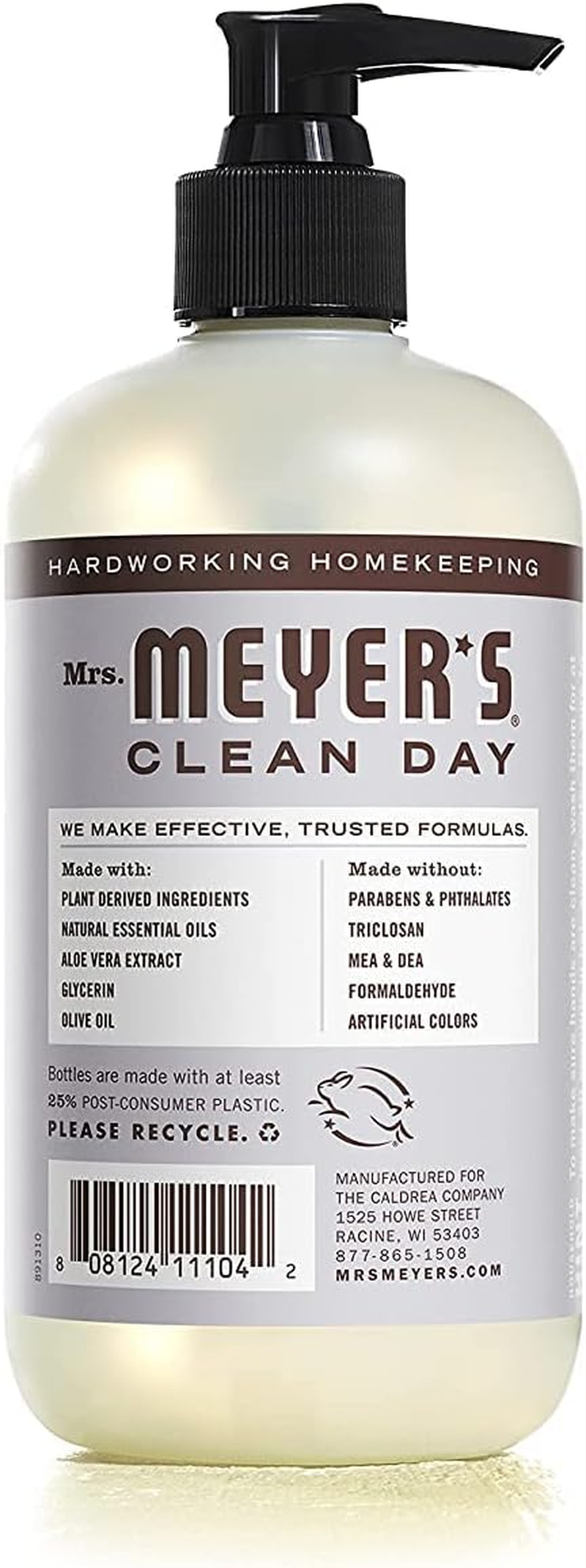 Mrs. Meyer'S Hand Soap Variety Pack Lemon Verbena, Basil, Lavender 12.5 Fluid Ounce image number 6