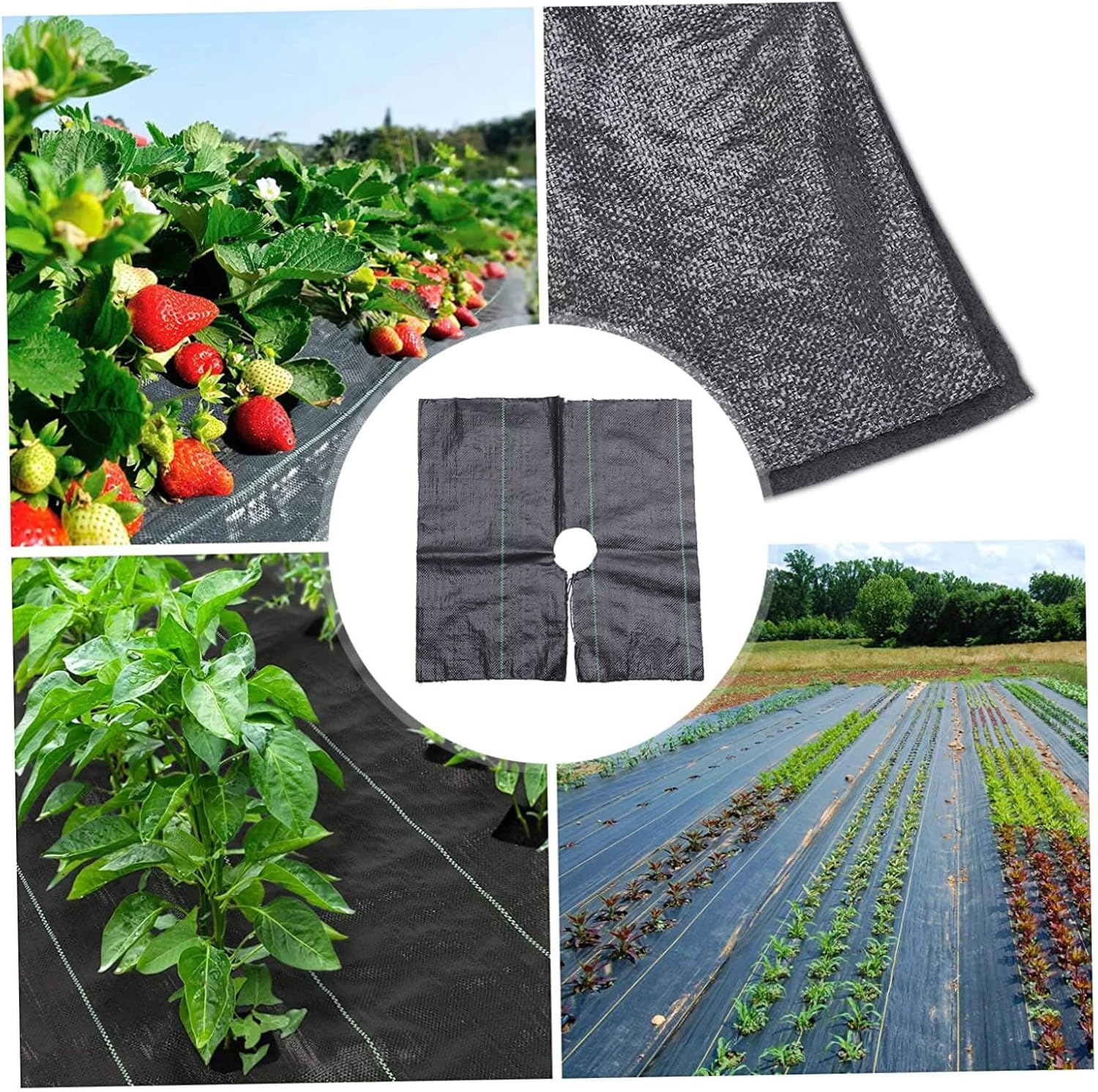 Yardwe Sturdy Weeding Ground Cloth 20 Pack Pp Barrier Fabric for Gardening Orchards image number 6
